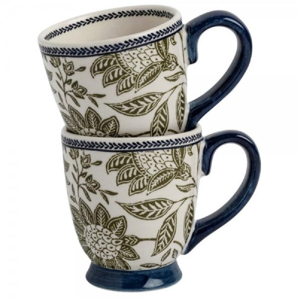 LAURA ASHLEY Tasse Henkelbecher Hedingham Blue Sage (200ml) (2-teilig)