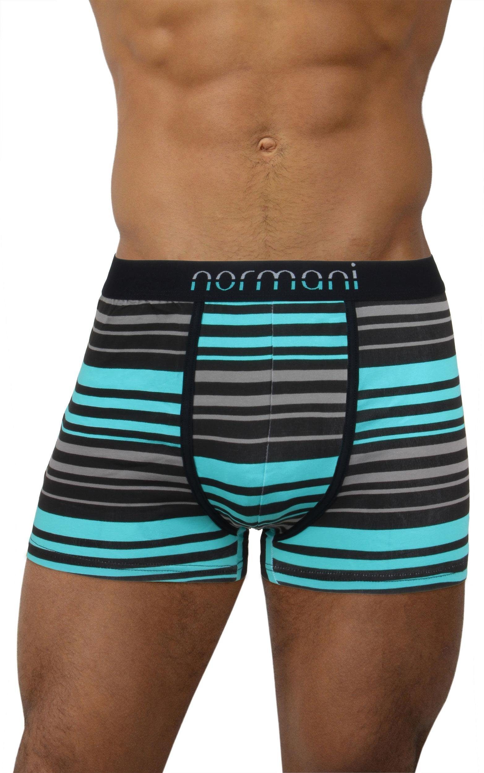 normani Retro Boxer 6 Stück Retro Boxershorts aus Baumwolle Unterhose aus atmungsaktiver Baumwolle