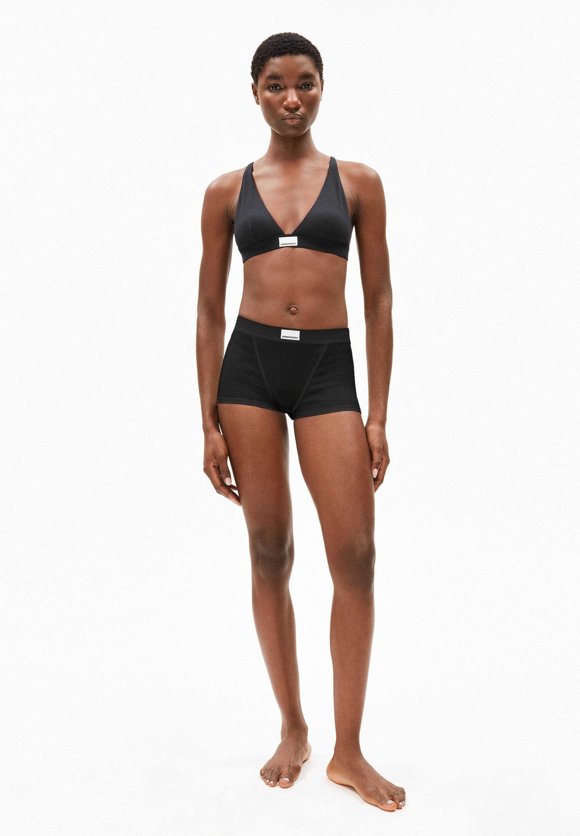 Armedangels Panty ERYNAA RIB Ripp-Shortie aus Bio-Baumwoll Mix (1-St) Fitted