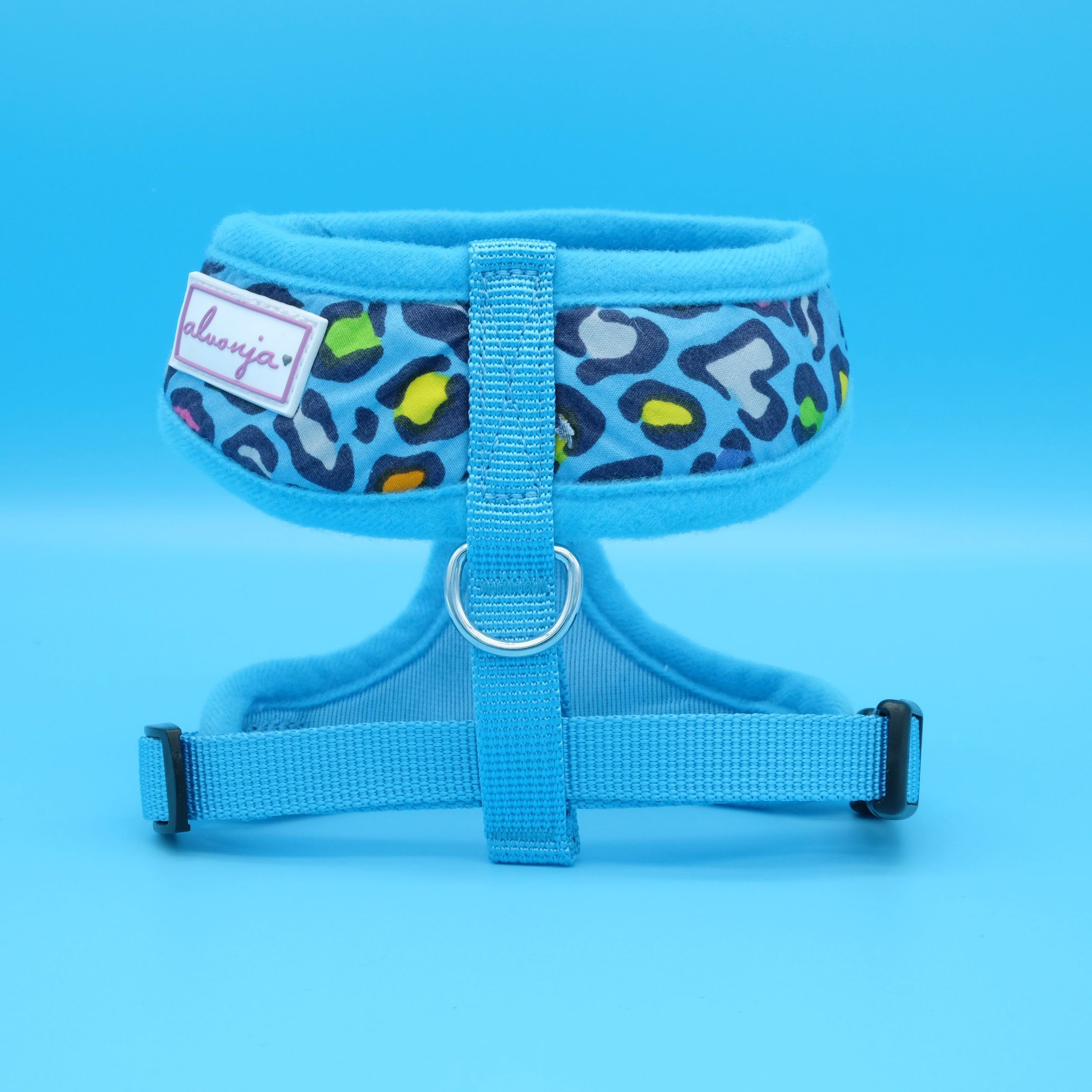 Alvonja Hunde-Geschirr Hundegeschirr kleine, mittlere, große Hunde Welpen Leo blau XS, verstellbar, verschiedene Größen