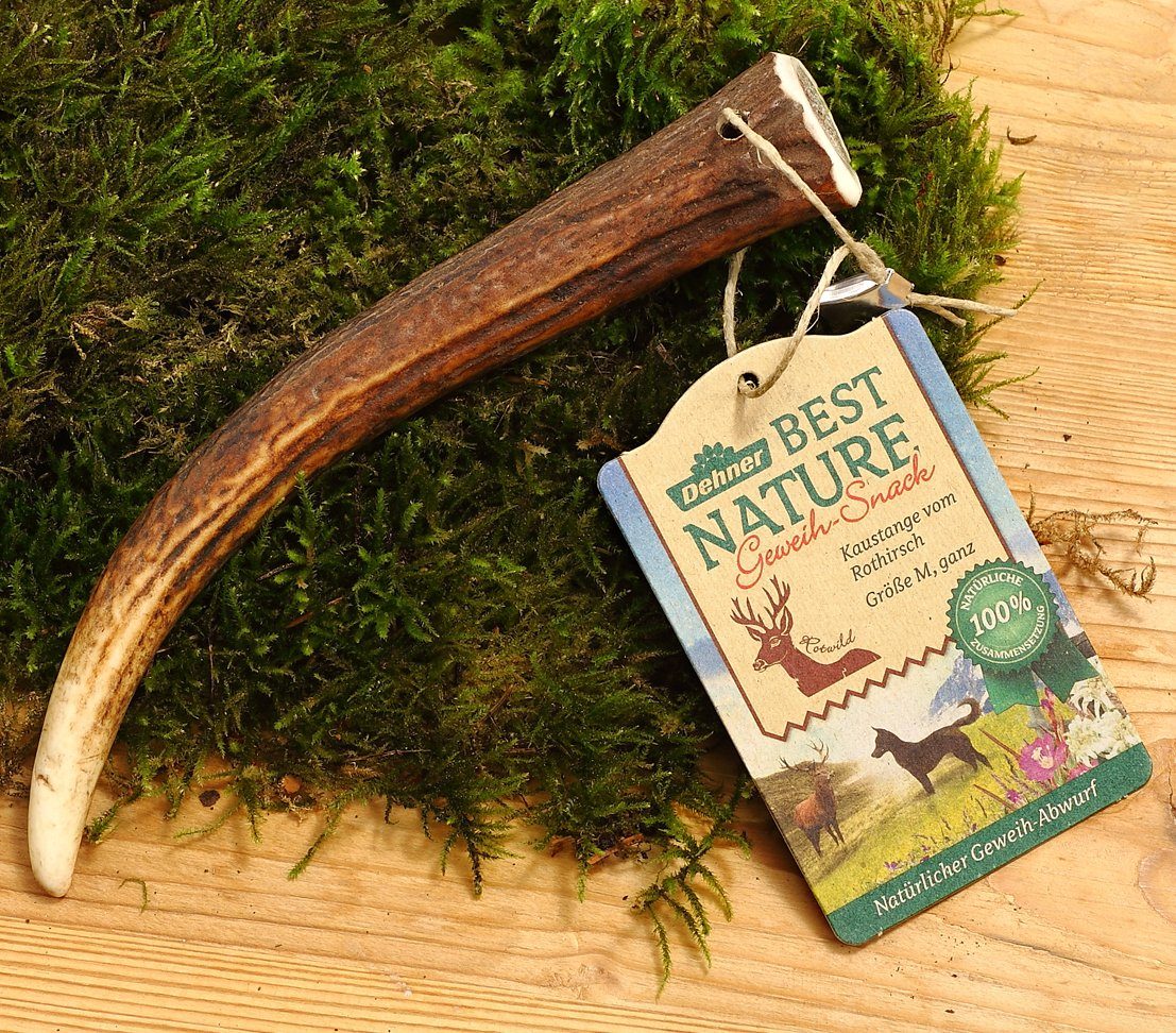 Dehner Best Nature Hundesnack Rothirsch-Geweih, Kaustange in versch. Größen Hirs im Vergleich