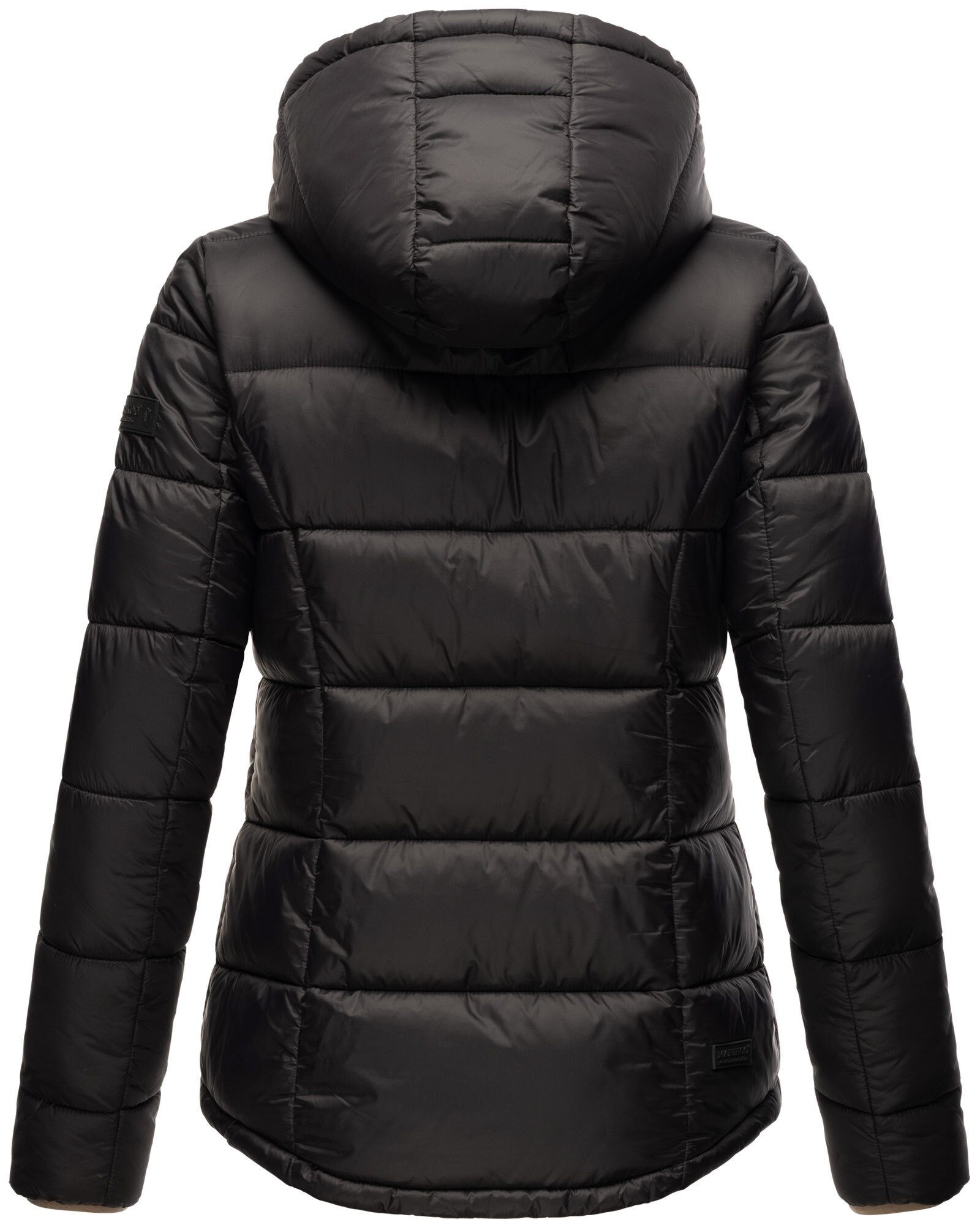 Outdoorjacke Schwarz Kapuze mit Marikoo Leandraa