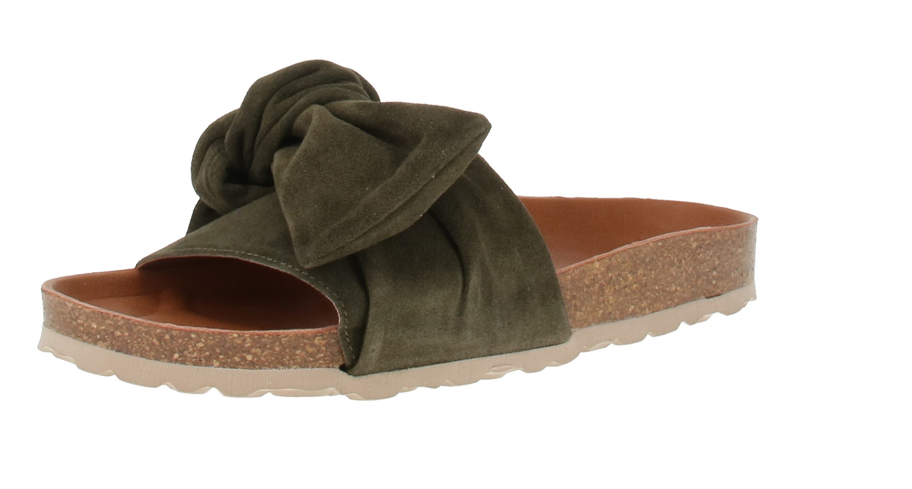 VERBENAS Verbenas 3300470268 Roxy Velour - Damen Pantolette - Kaki Sandale günstig online kaufen
