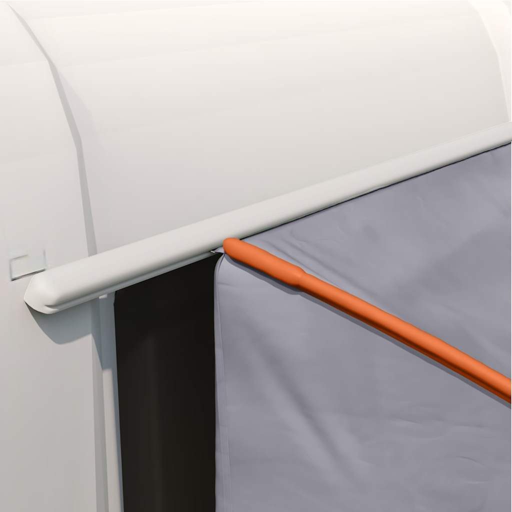 vidaXL Kuppelzelt Heckklappenzelt Personen 194 x 180 x 210 cm Grau und Orange, (1 tlg)