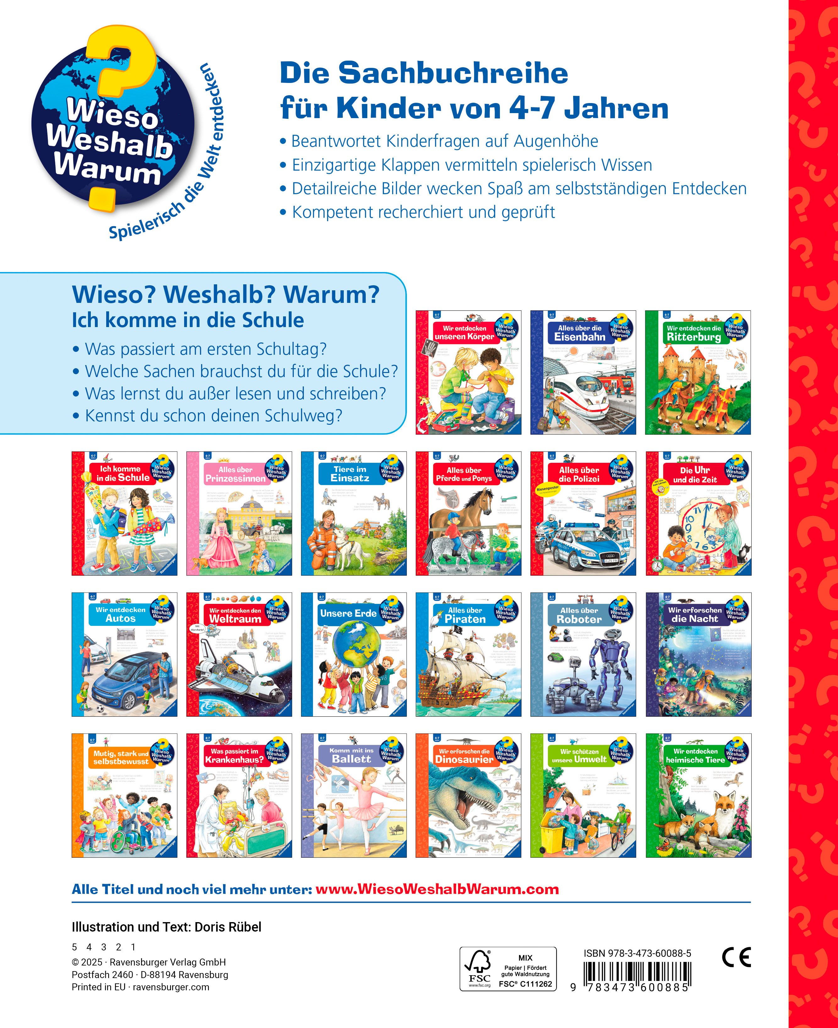 Ravensburger Kinderbuch Wieso? Weshalb? Warum?, Band 14 Ich komme in die Schule, Made in Europe