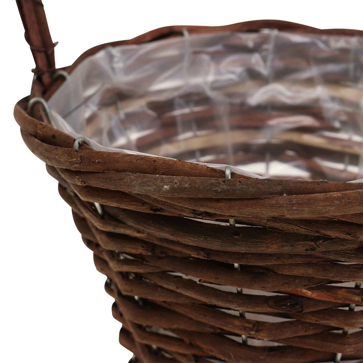 Florists Products Dekokorb Korb für Pflanzen und Dekoratives mit Henkel aus Weide