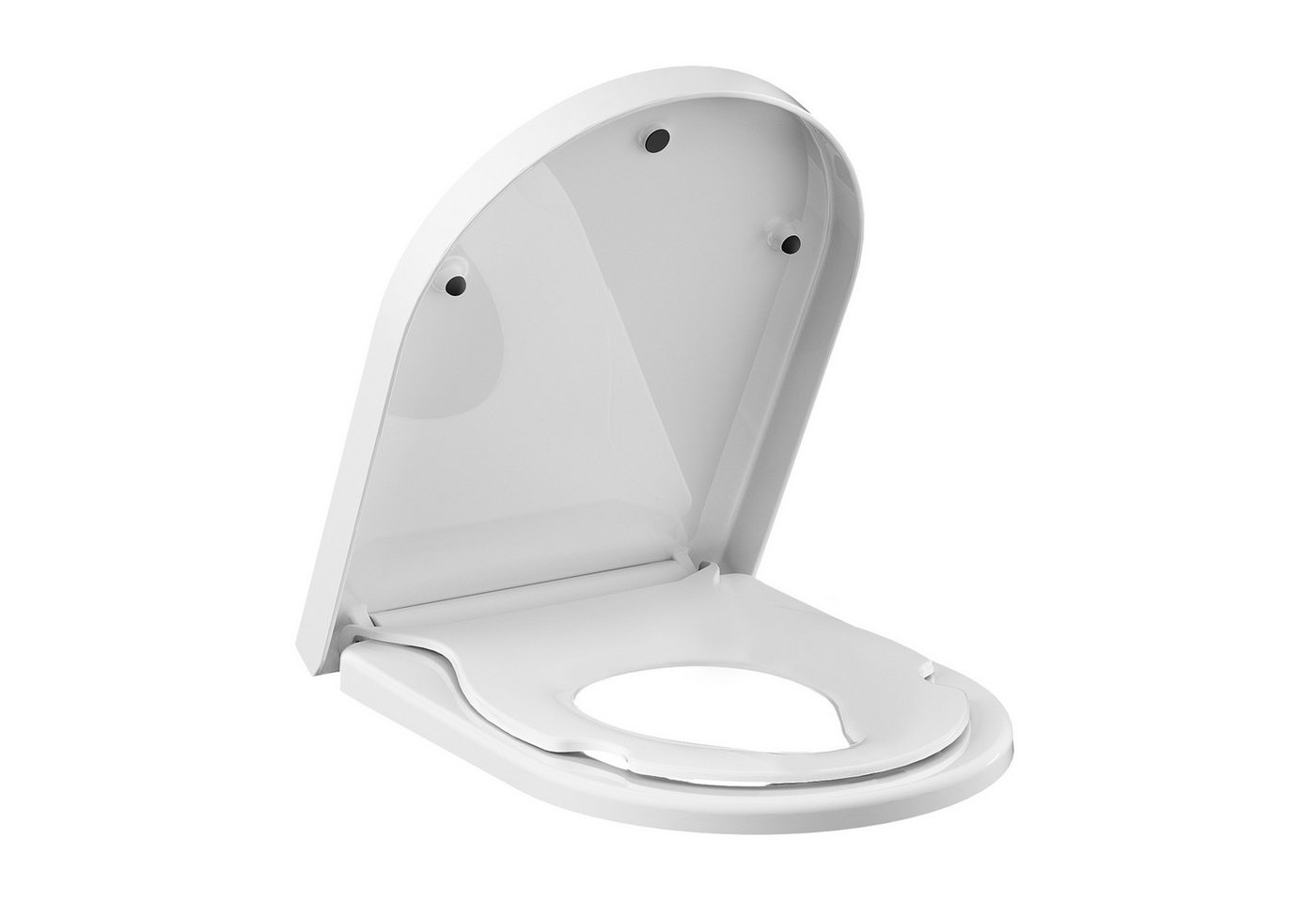 Thumbnail - GarveeMore WC-Sitz Toilettendeckel mit Kindersitz,2-in-1,Soft-Close,Klobrille in D-Form