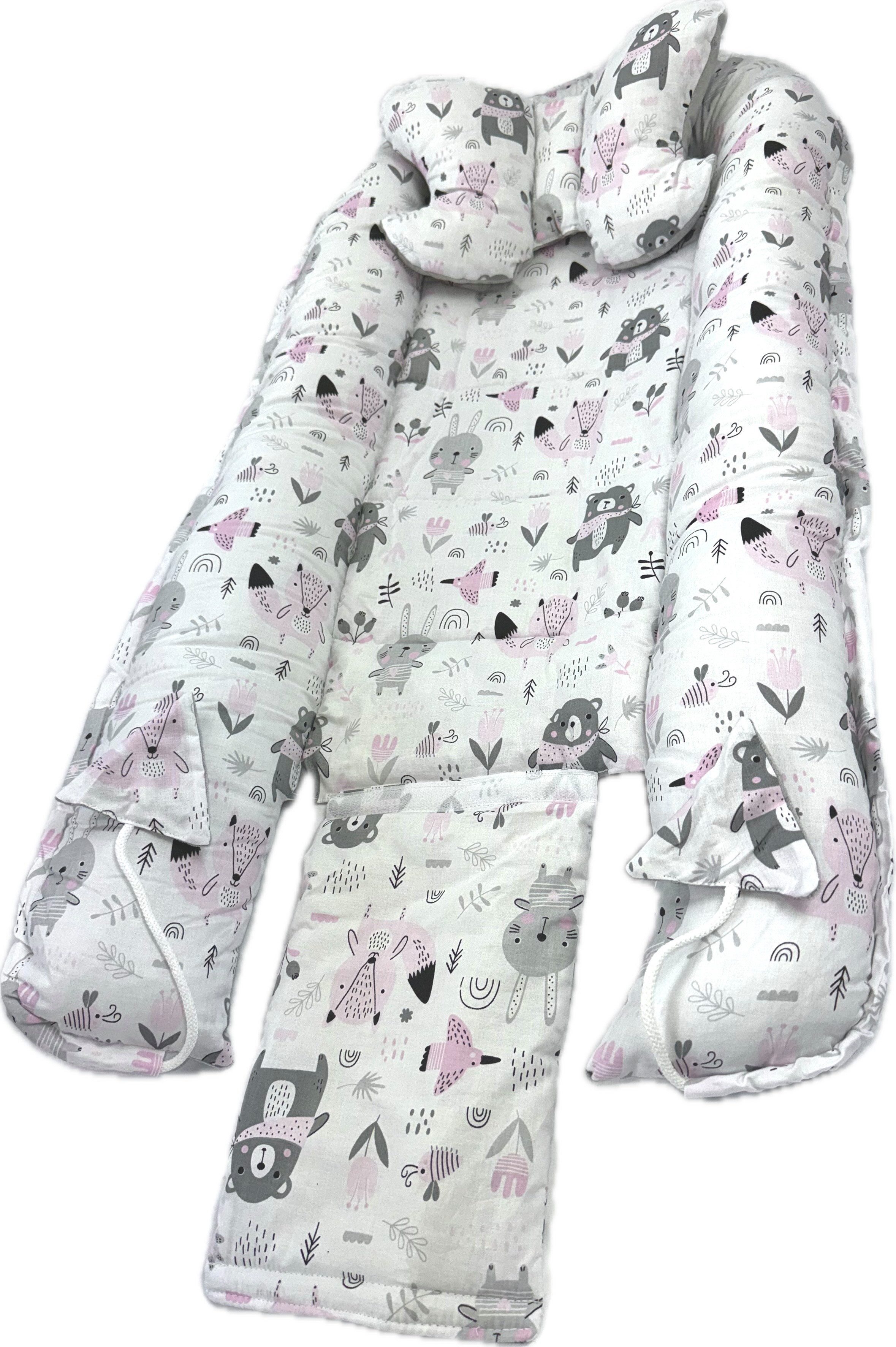 Pamek Bettnestchen Babybett Babynestchen Babynest Kinderbett Kokon zum schlafen Kissen, Sehr weiches material, Füllung 100% antiallergische Silikonkogel. – Bild 4 von 5