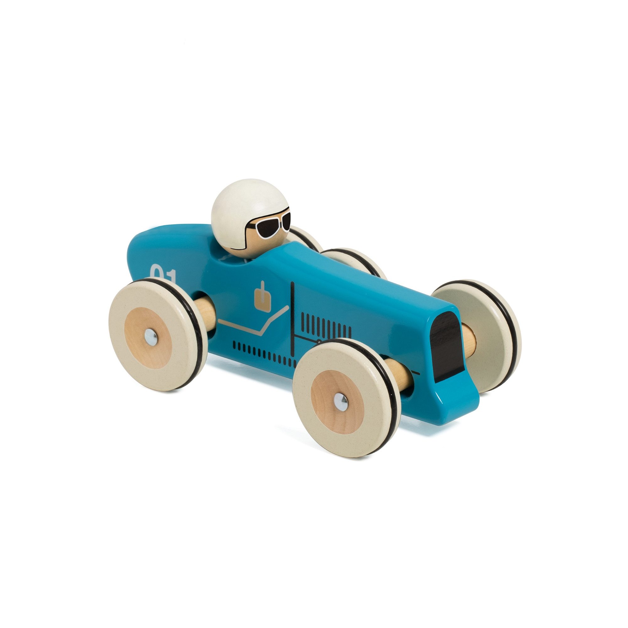 Classic World Spielzeug-Rennwagen Classic World - Rennwagen Montlhery - 18,2x10x9cm - ab 18 Monaten, (1-tlg), aus Holz
