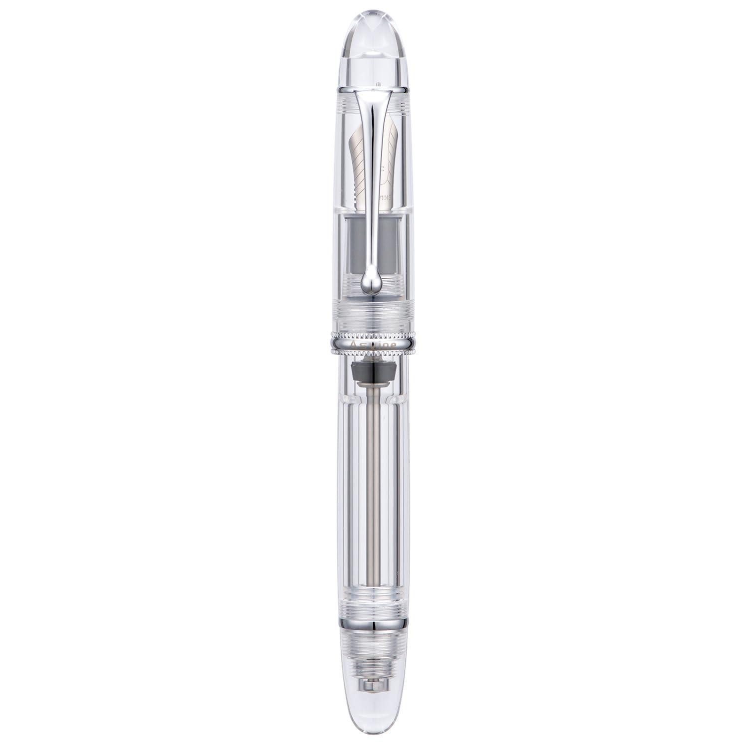 LuxusKollektion Füllfederhalter Füllfederhalter V800 Extrafein Transparent Silber
