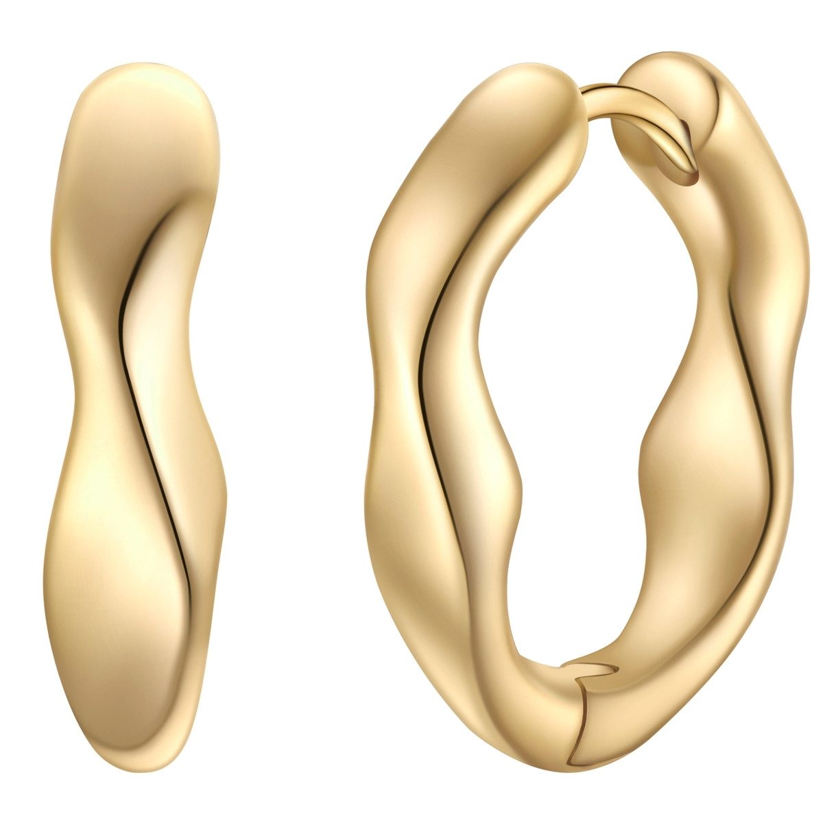 Paar Creolen gelbgold