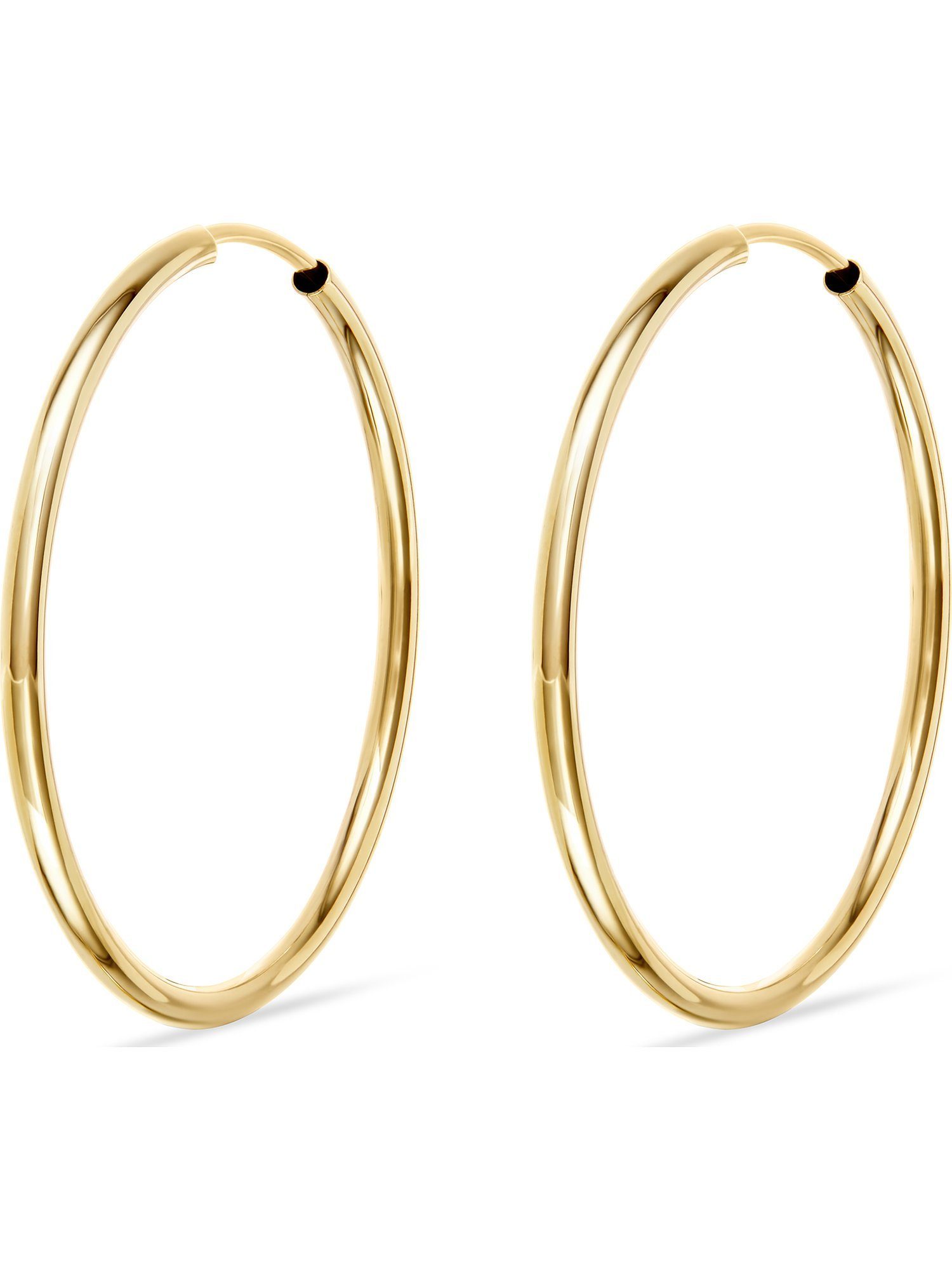 Paar Creolen FAVS Damen-Creolen 375er Gelbgold