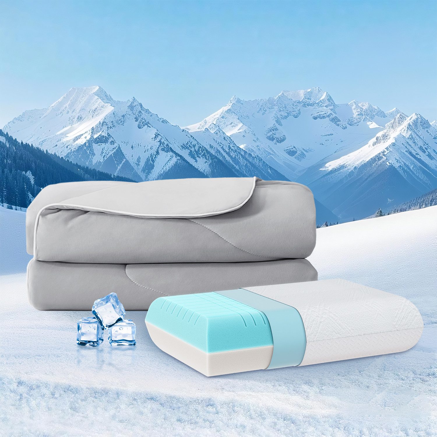 Elemuse Microfaserbettdecke Sommerdecke + Kopfkissen Bettwaren günstig online kaufen