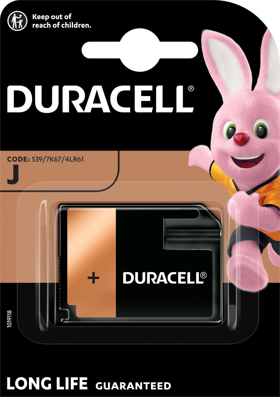 St) 1 Electronics Batterie, Duracell V, 1 Stück (6