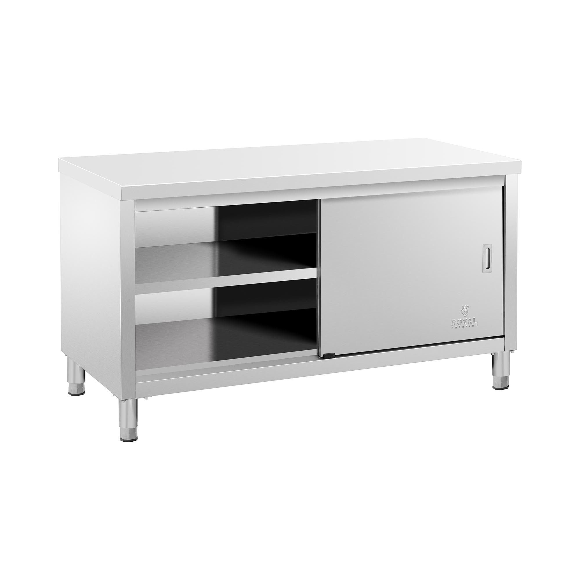 Royal Catering Arbeitstisch 150 x 70 cm Arbeitsschrank Edelstahltisch Schie günstig online kaufen
