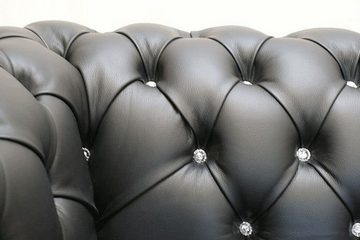 JVmoebel 3-Sitzer Chesterfield Couch Garnitur 3 Sitzer Klassisch 100% Leder Sofort, Made in Europe