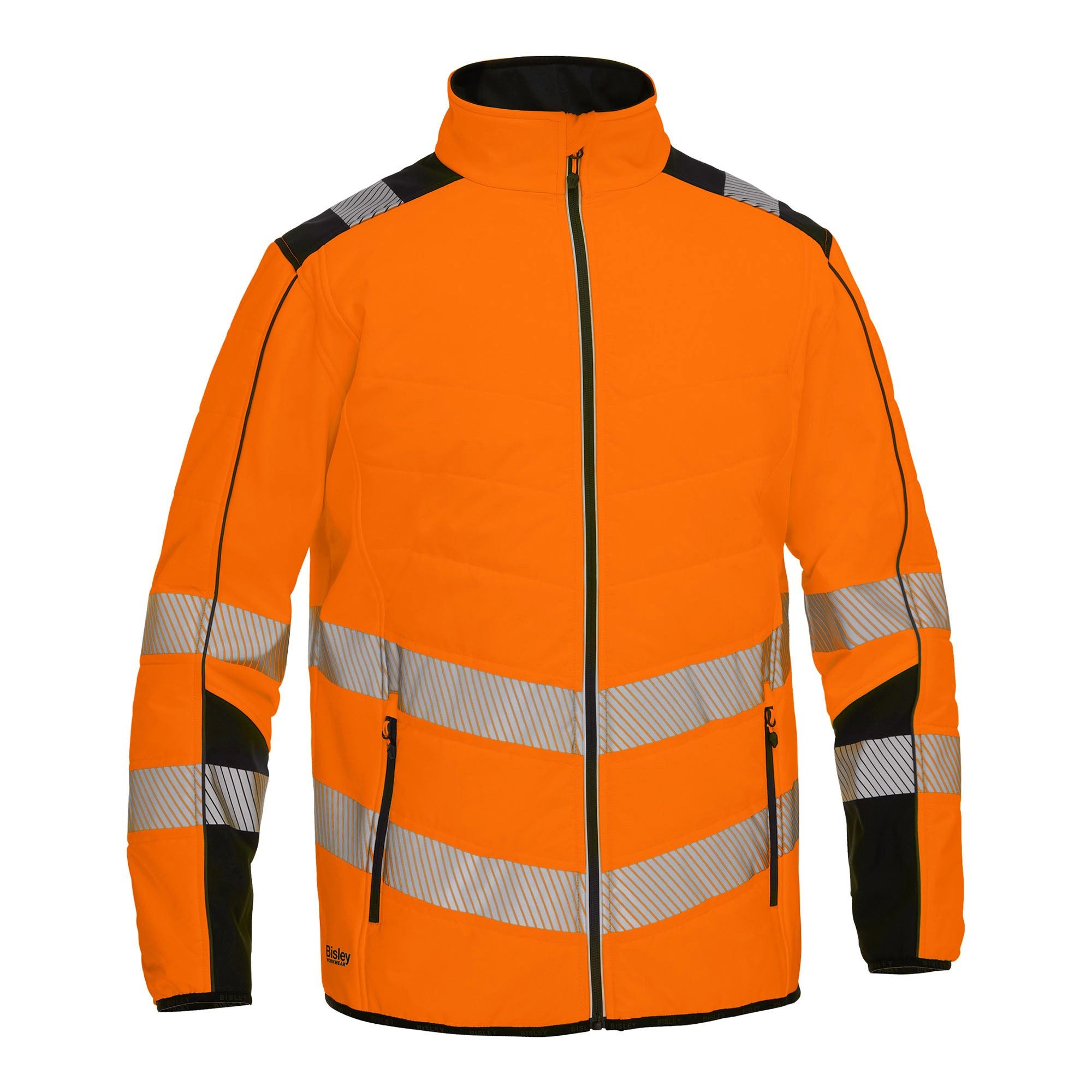 Bisley Workwear Arbeitsjacke BISLEY ROBEY HI VIS Softshelljacke Atmungsaktiv