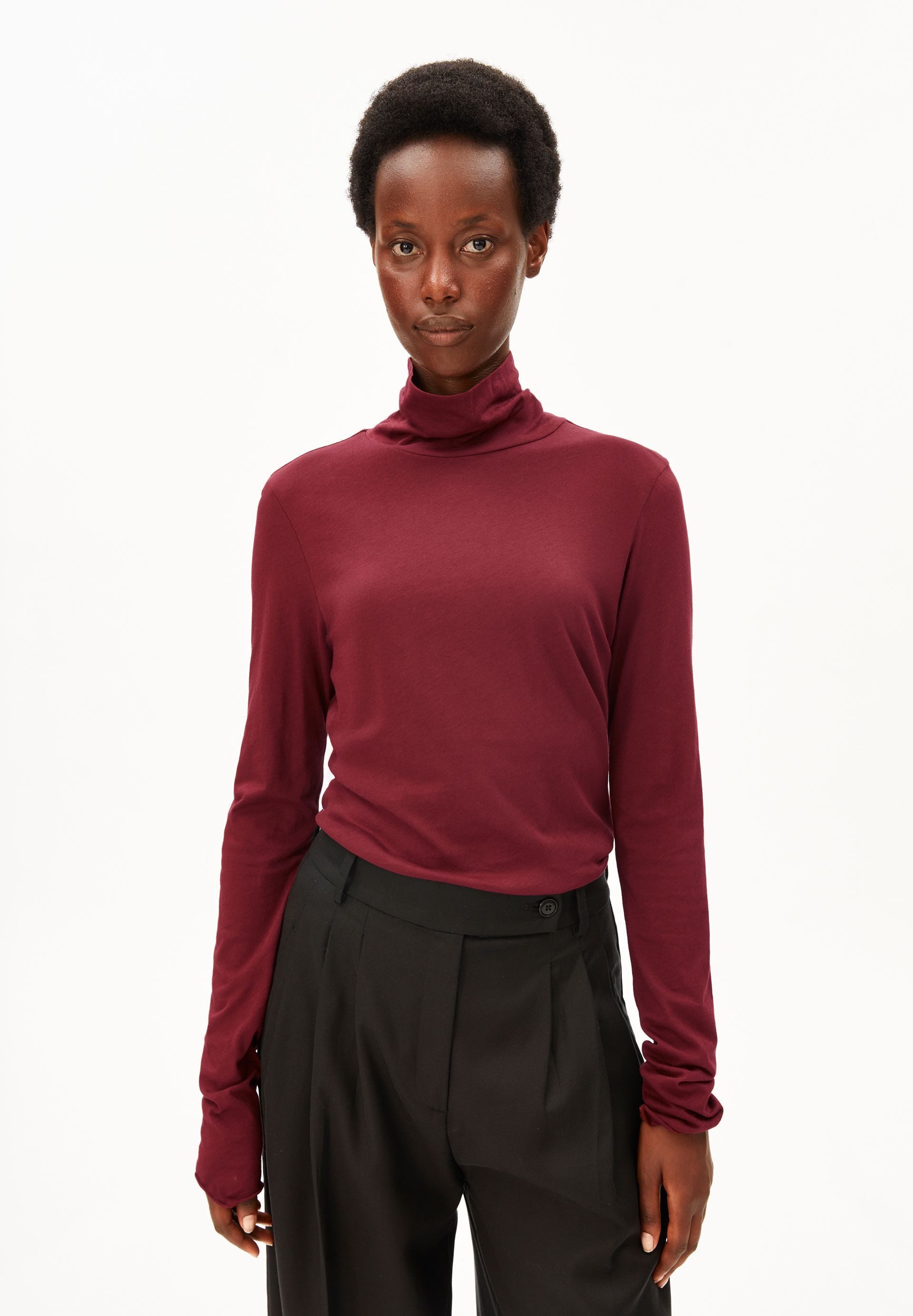 Armedangels Longsleeve GRAZILIANAA SOFT Longsleeve aus Bio-Baumwolle Slim Fit
