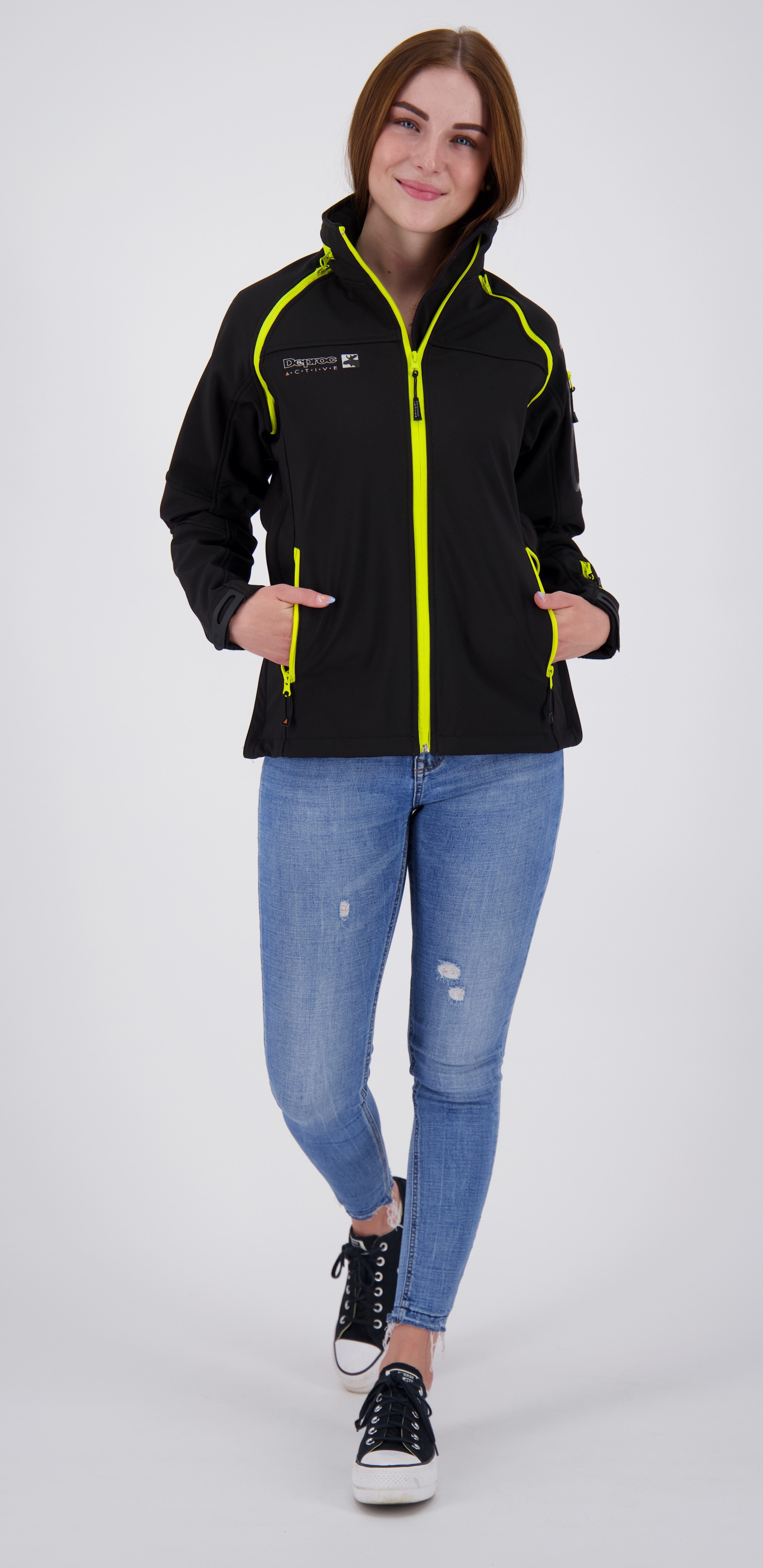DEPROC Active Softshelljacke STANLEY PEAK WOMEN abtrennbare Ärmel