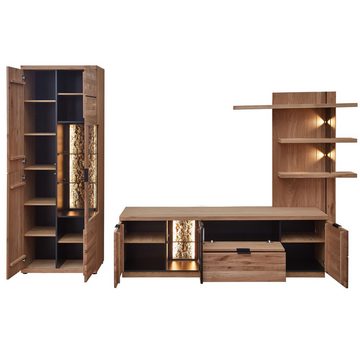 expendio Wohnzimmer-Set Donia 30, (Spar-Set, 5-St), Wildeiche massiv