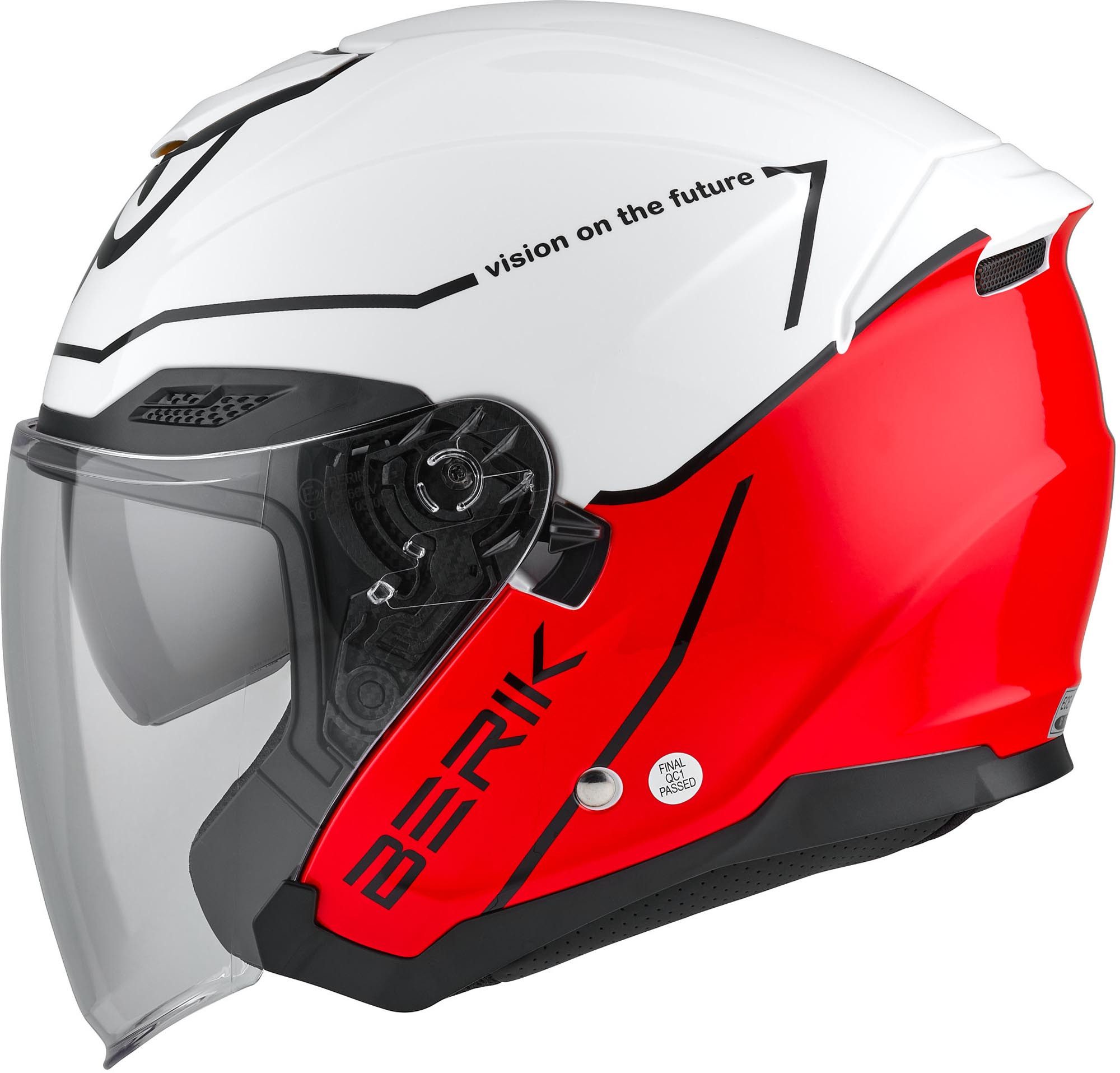 Berik Motorradhelm OF669 Vidos Jethelm, Vorbereitet Für Kommunikationssystem,herausnehmbares Innenfutter