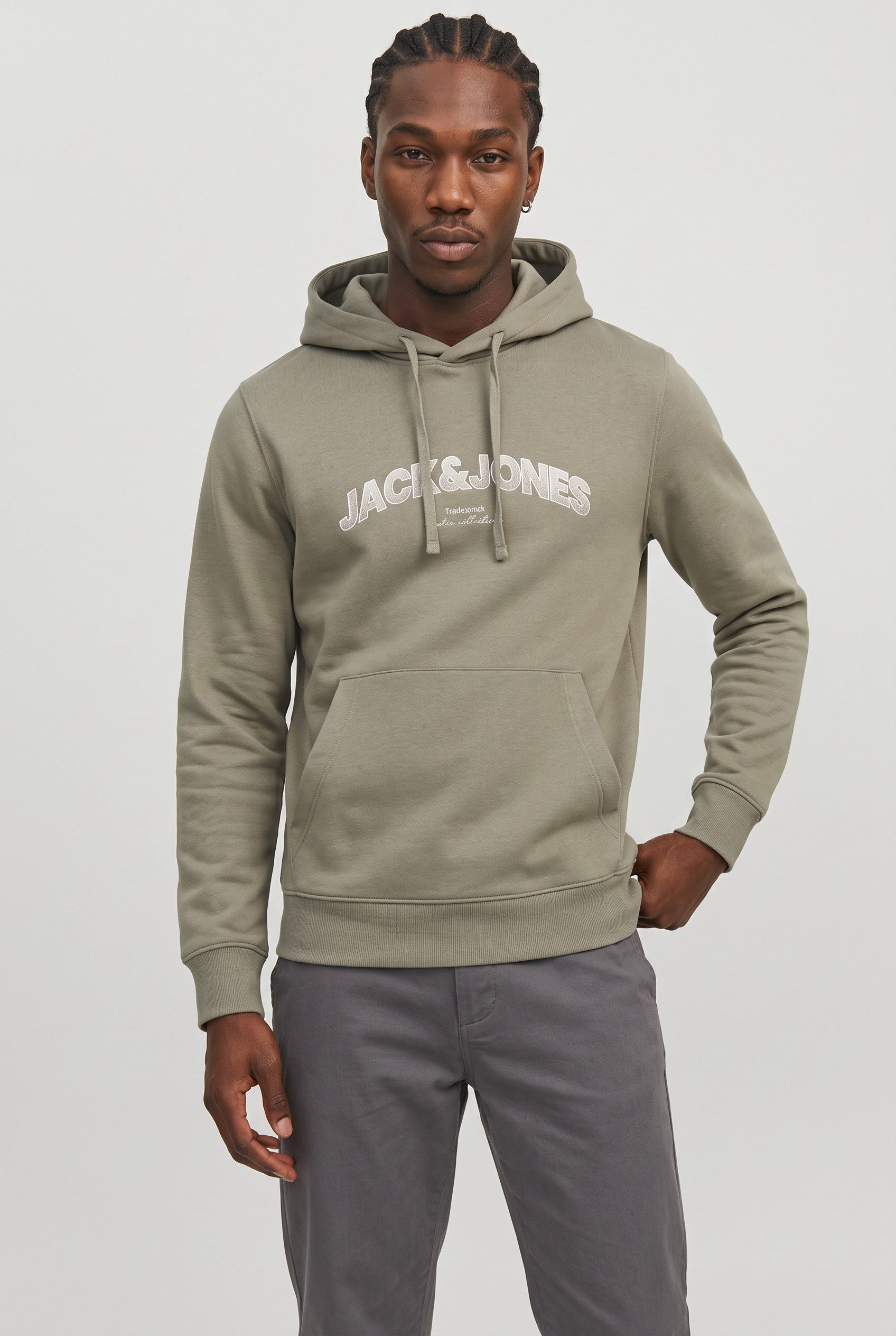 Jack & Jones Kapuzensweatshirt JJAVERY SWEAT HOOD Baumwollmischung, regular fit