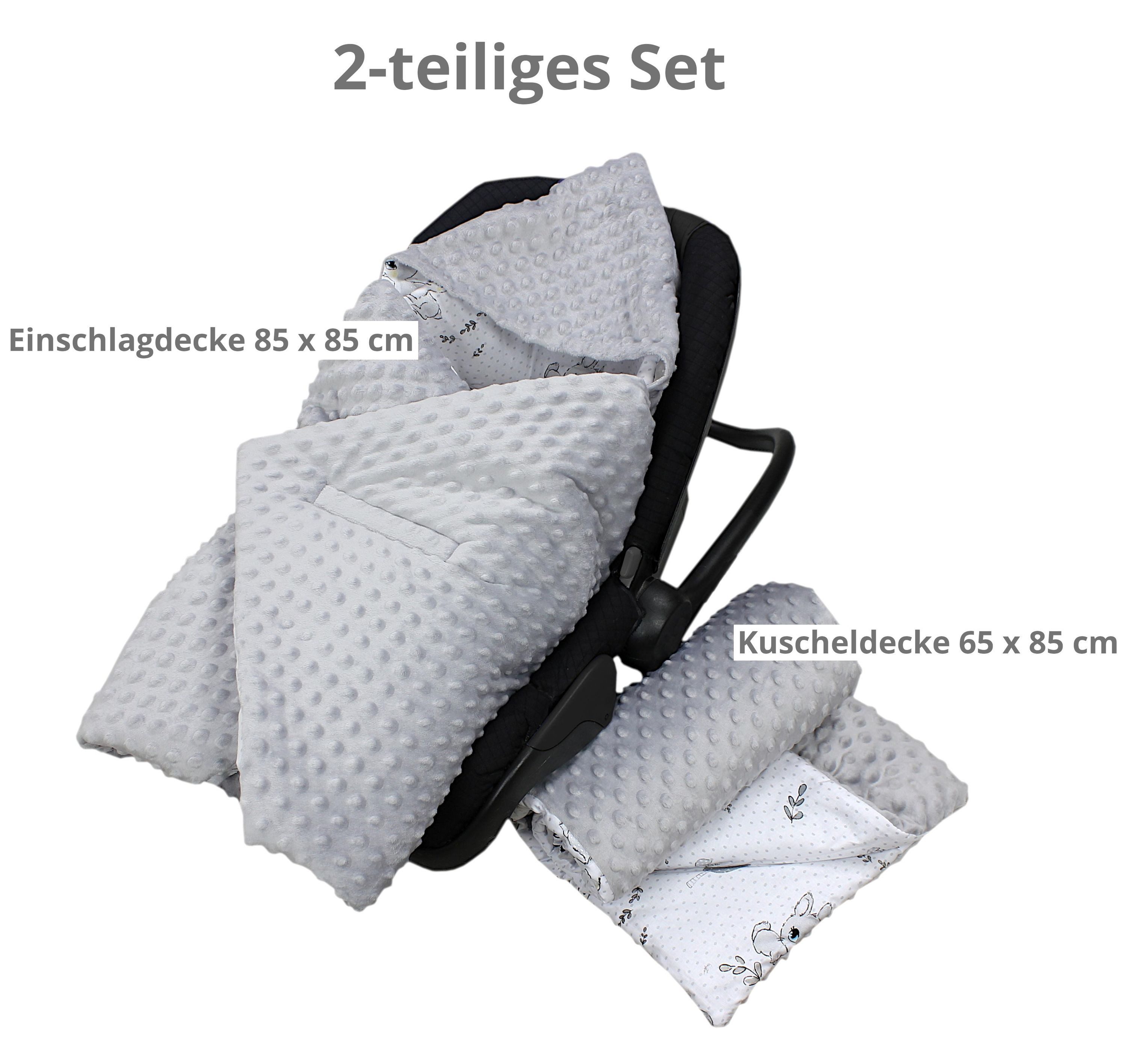 Einschlagdecke 2er SET Baby Einschlagdecke 85x85 günstig online kaufen