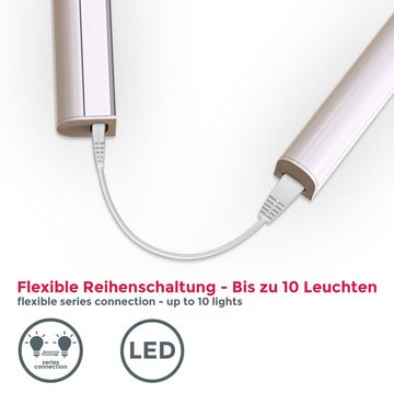 B.K.Licht Lichtleiste, LED fest integriert, Neutralweiß, Unterbaulampe, 8W 700lm, Lichtleiste, Küche, Beleuchtung, Schrank