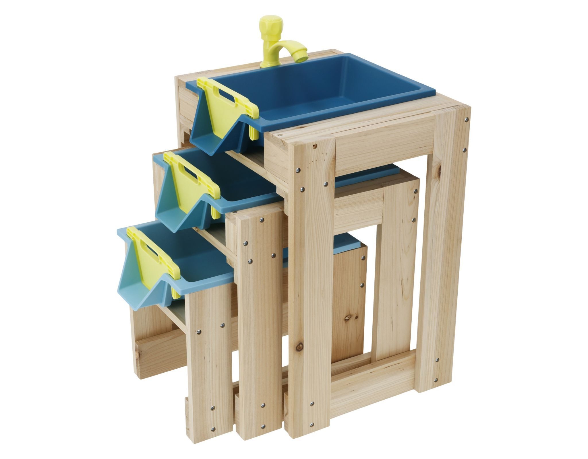 lupilu Wasserspieltisch Lupilu Wasserspieltische aus Holz mit 3 Spielebenen