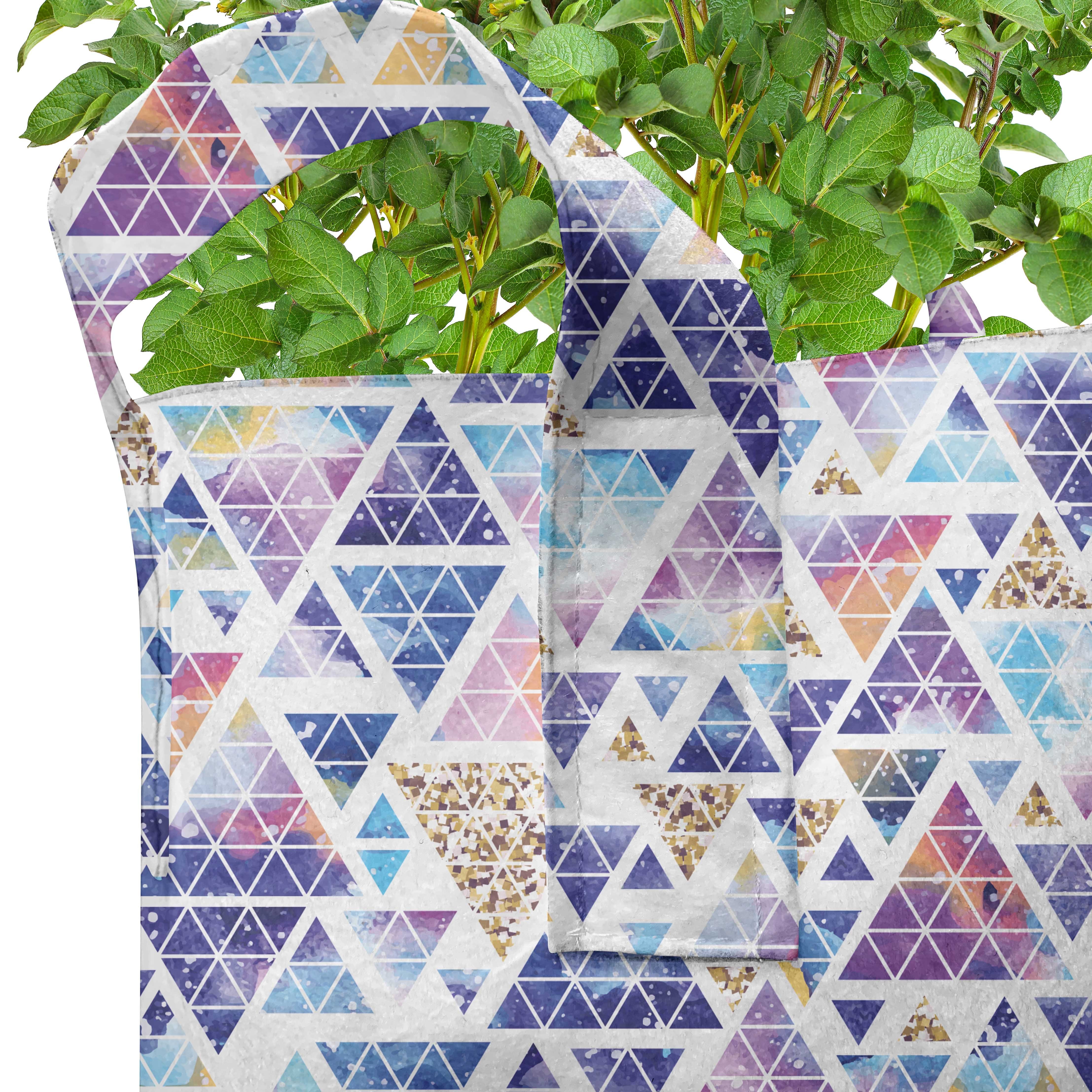 Abakuhaus Raum-Kunst hochleistungsfähig Pflanzkübel mit Stofftöpfe Dreieckförmigen Griffen Geometrisch Pflanzen, für