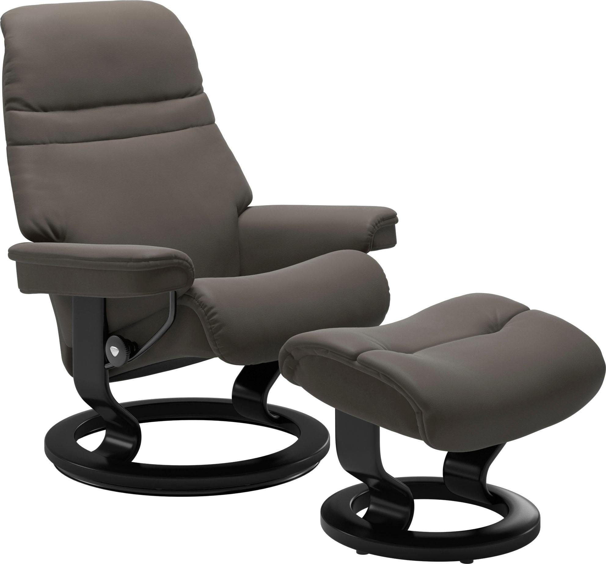 Stressless® Relaxsessel mit Größe Schwarz M, Classic Base, Gestell Sunrise