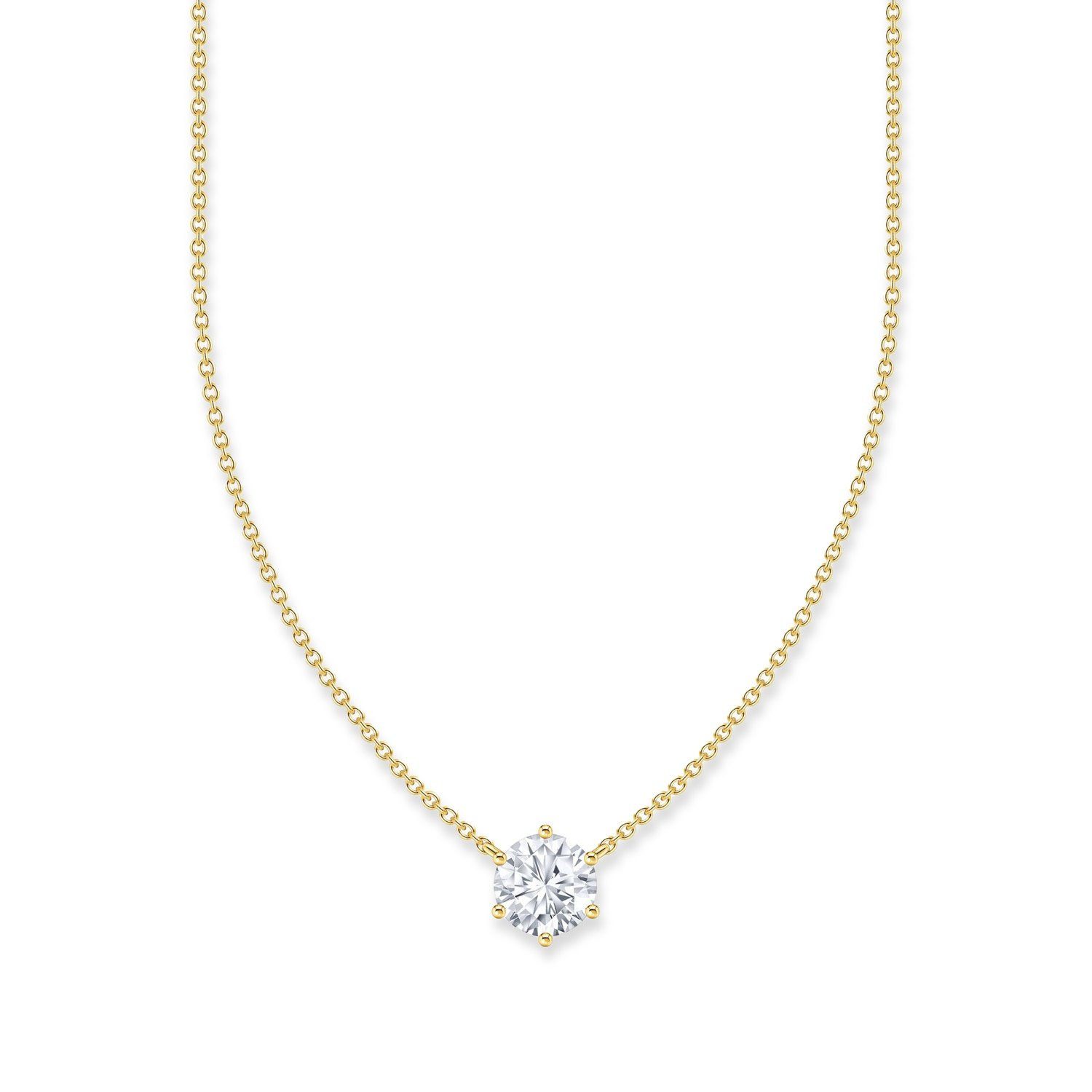 THOMAS SABO Kette mit Anhänger mit wei�...