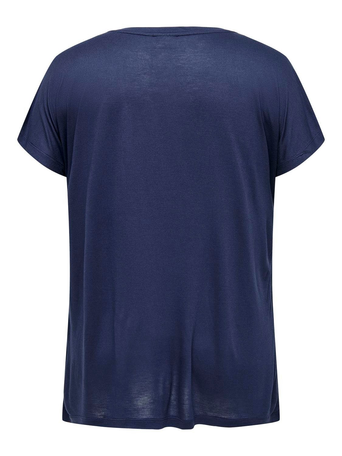 ONLY CARMAKOMA T-Shirt Rundhals Kurzarm Print günstig online kaufen