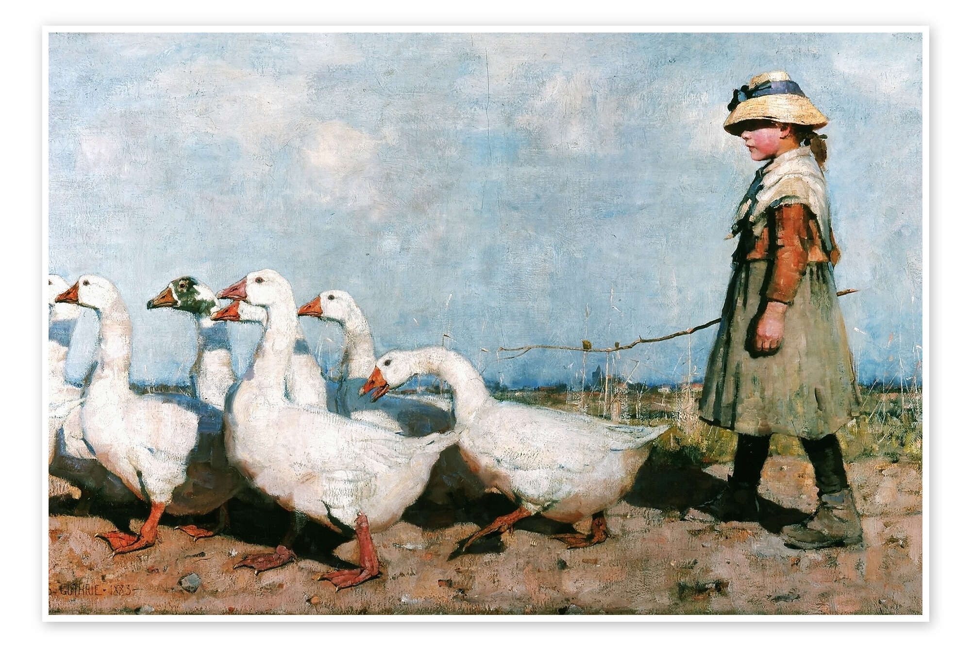 Posterlounge Wandbild Zu neuen Ufern, Sir James Guthrie, erhältlich als Poster, Leinwandbild, Wandsticker oder Acrylglasbild