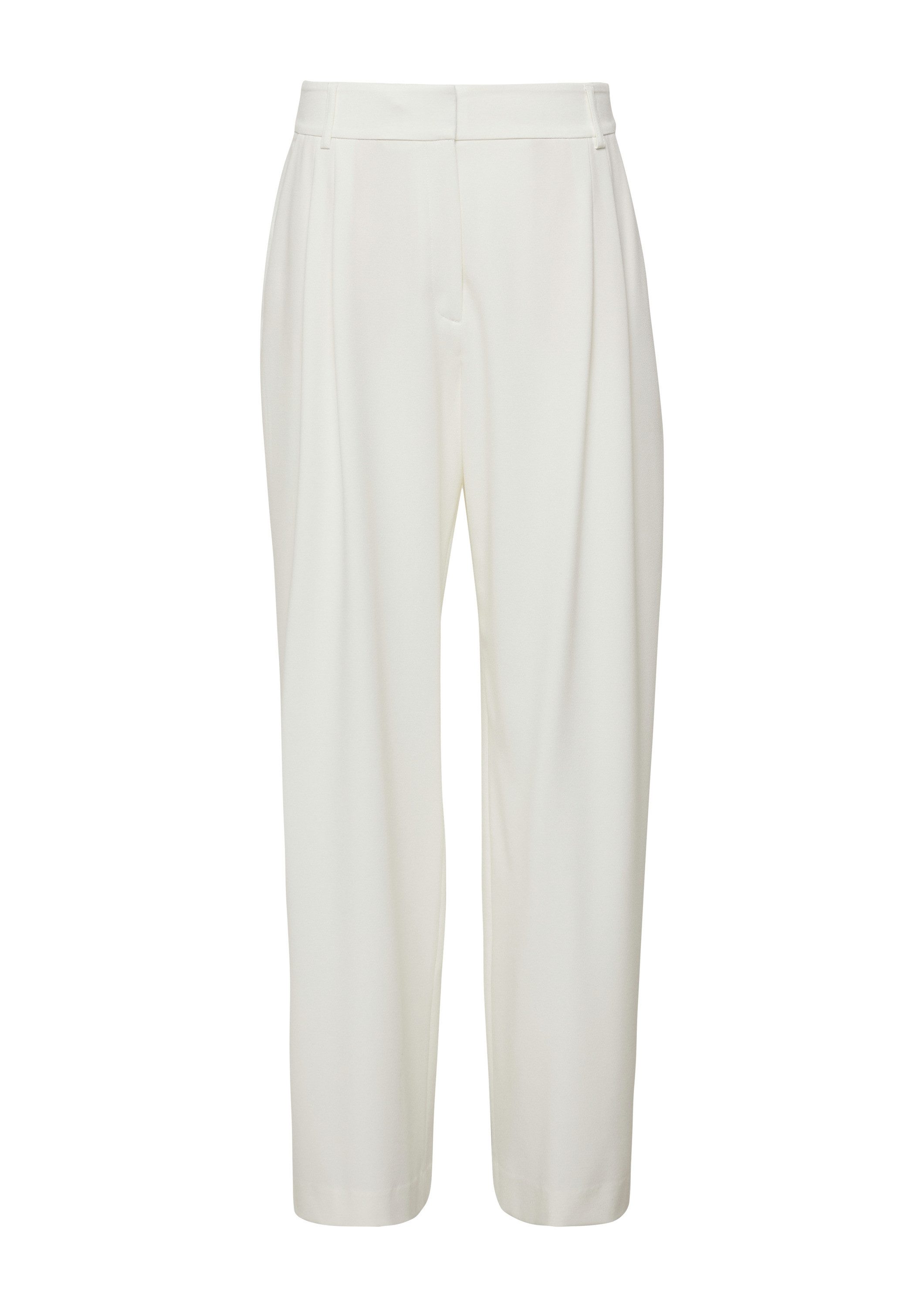 s.Oliver Chinos Hose Hose mit Extra Wide Leg und Crêpe-Struktur günstig online kaufen