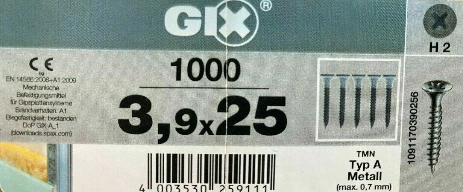 SPAX Schraube GIX-A magaziniert, (1000 St)