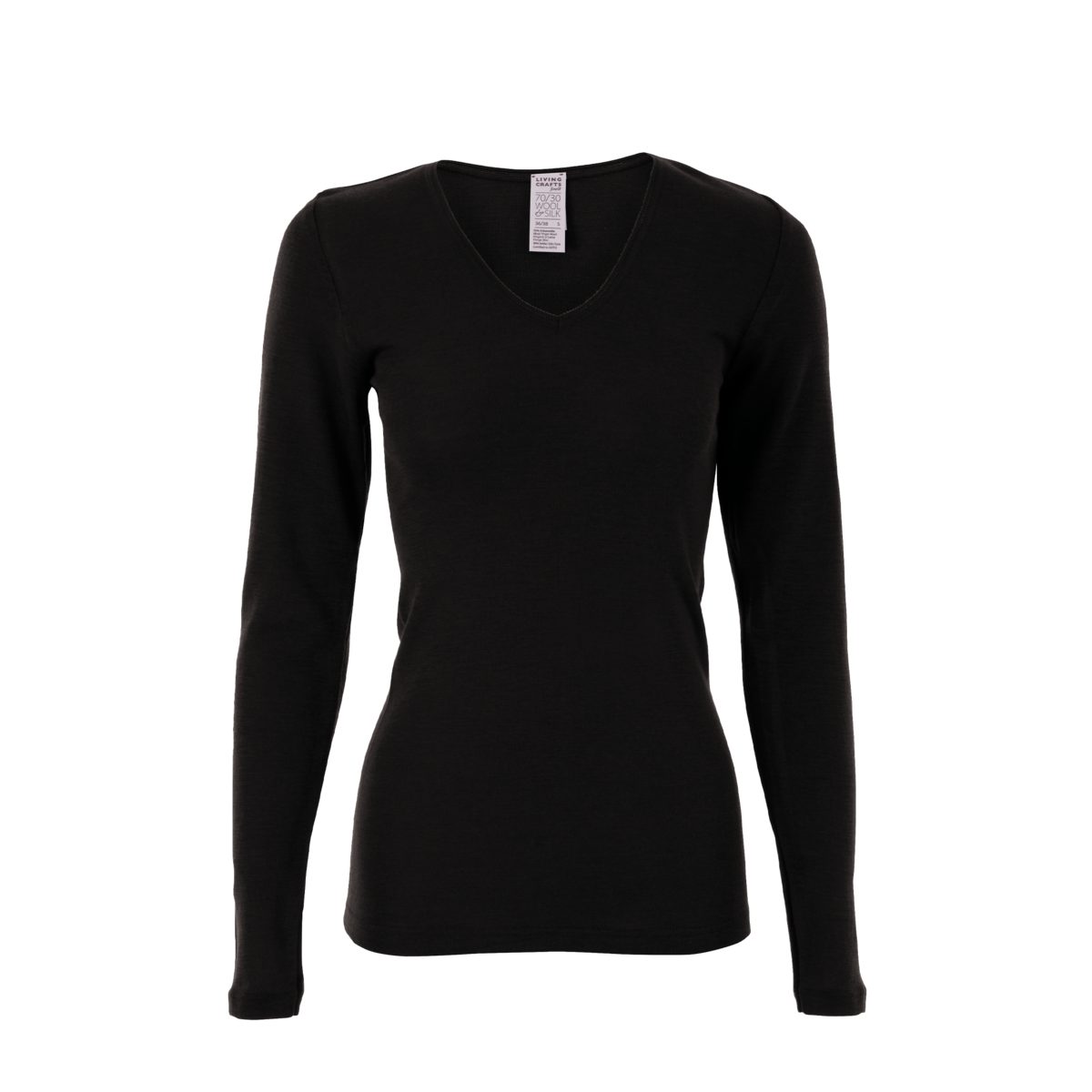 Langarmshirt Atmungsaktiv, CRAFTS temperatur- Black und LIVING feuchtigkeitsausgleichend FELICIA