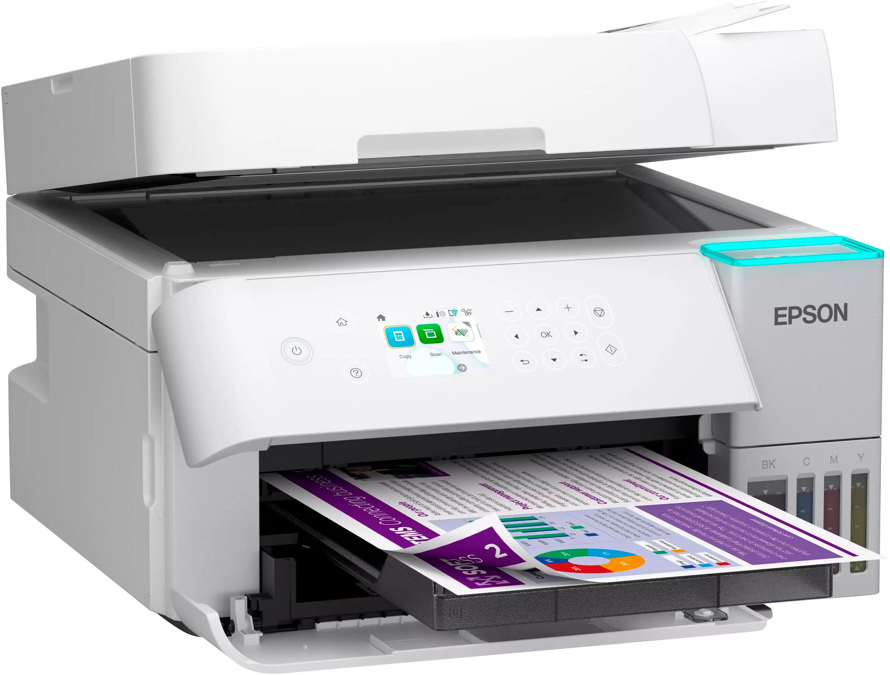 Epson EcoTank ET-3956 Multifunktionsdrucker, (LAN (Ethernet), WLAN (Wi-Fi), Wi-Fi Direct)