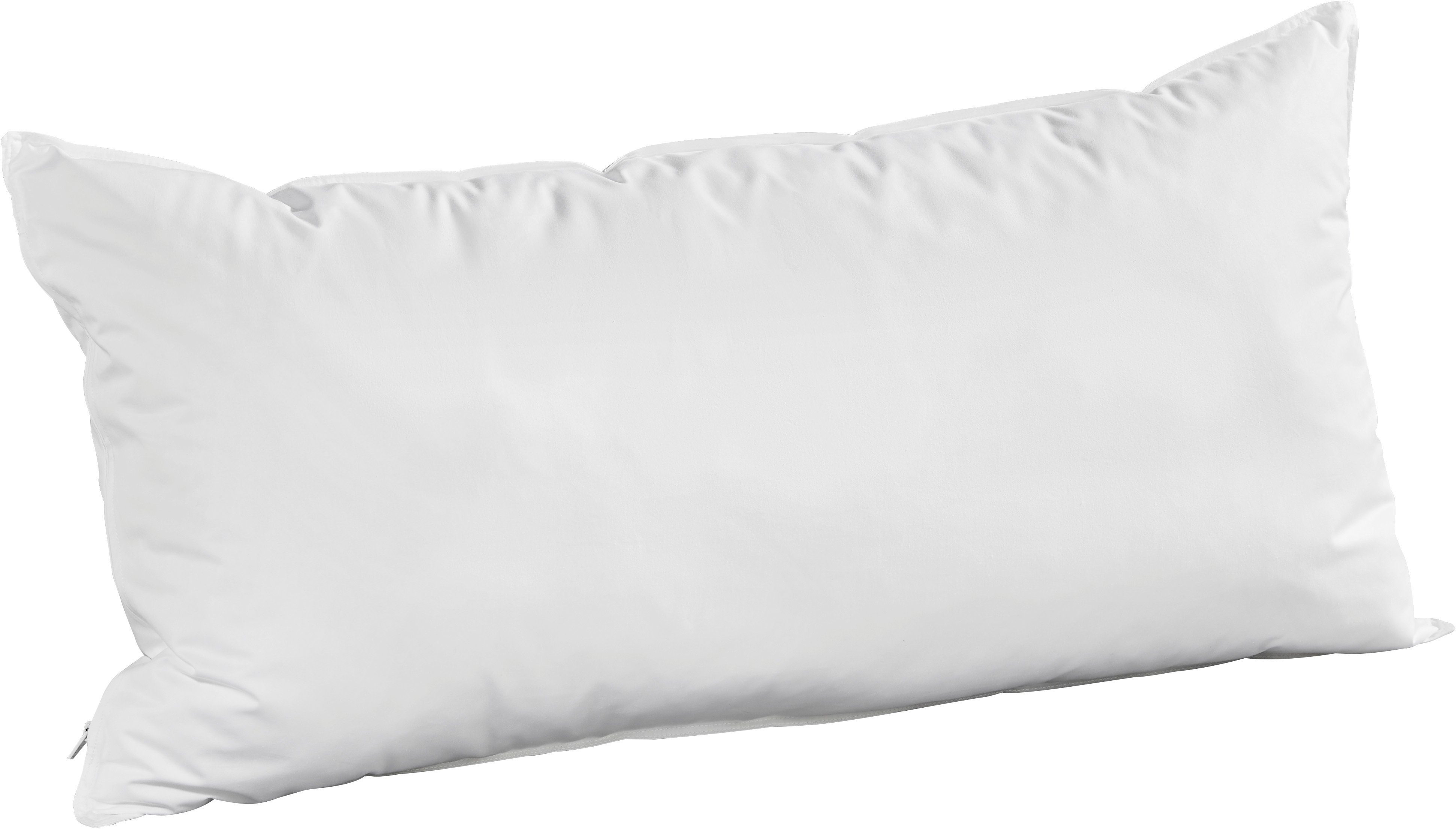 Badenia Trendline Baumwollkissen Badenia Trendline® Kissen Comfort, Füllung: 100% Polyester - Hohlfaserkugeln, Bezug: natürlich und behaglich, Seitenschläfer, Rückenschläfer, Bauchschläfer, waschbar bis 60°C, allergikergeeignet