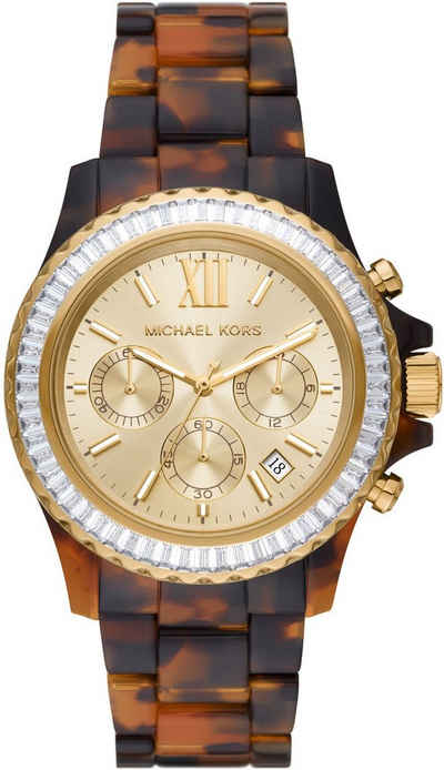 MICHAEL KORS Chronograph Everest, MK7239, Quarzuhr, Armbanduhr, Damenuhr, Stoppfunktion, Datum, analog