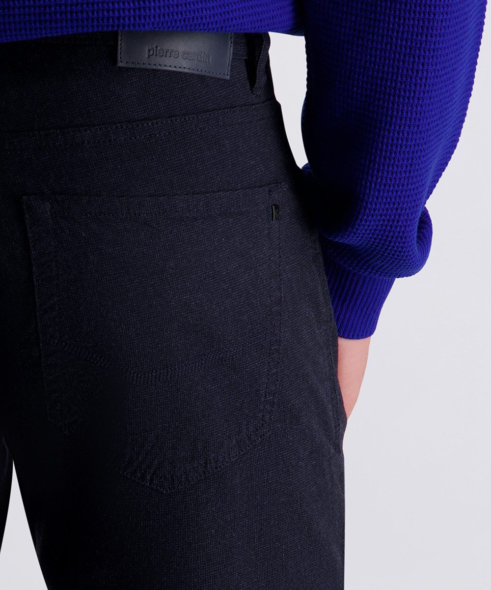 Pierre Cardin 5-Pocket-Hose PC-Lyon fein gemusterst – Bild 4 von 5