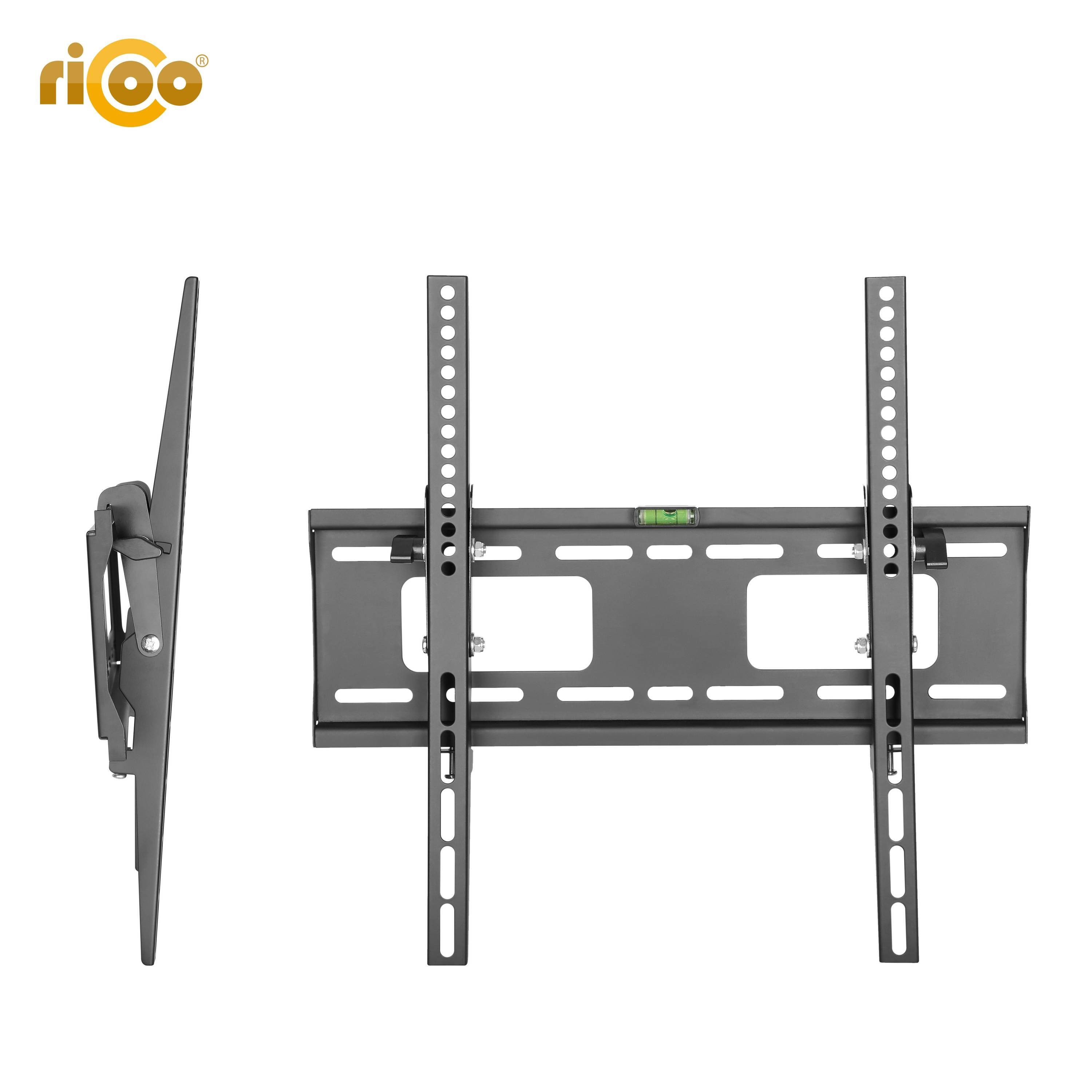 RICOO N2344 TV-Wandhalterung, (bis Halterung Fernseher Wand 400 curved flach 55 x neigbar 400) Zoll, universal VESA