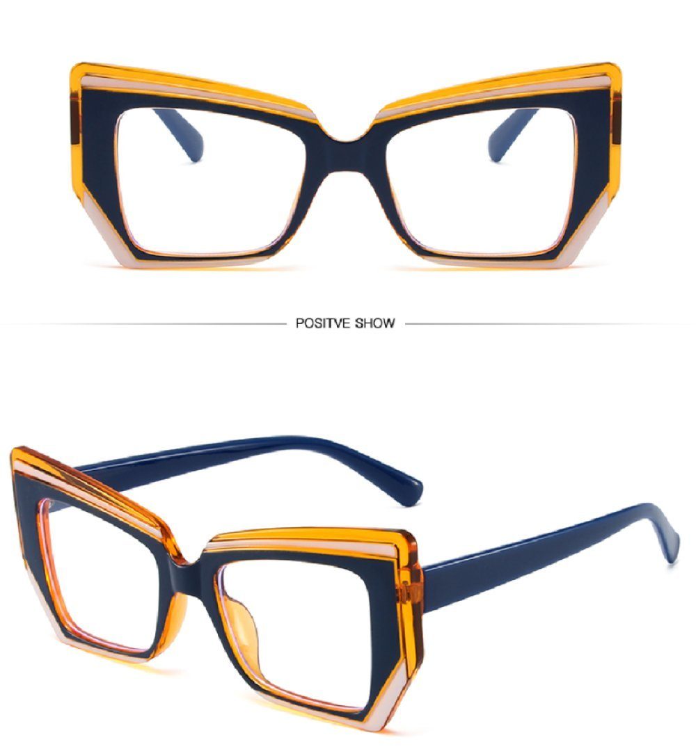 PACIEA Brille Damen Damen Herren Mehrfarbig Blaulichtfilter Oversized Anti-Müdigkeit