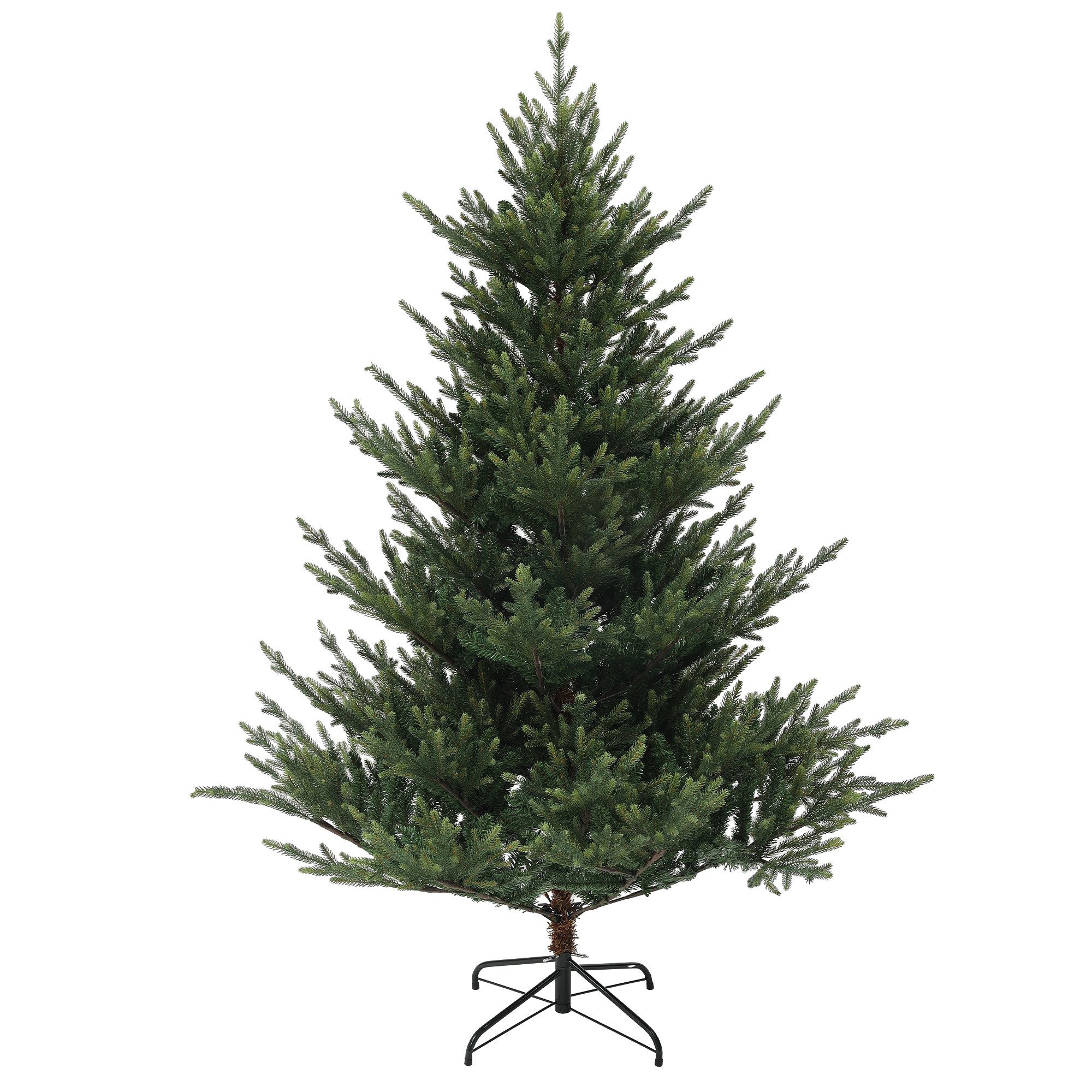Künstlicher Weihnachtsbaum 180 cm, mit 1046 Spitzen, Stahlständer, schwer entflammbar