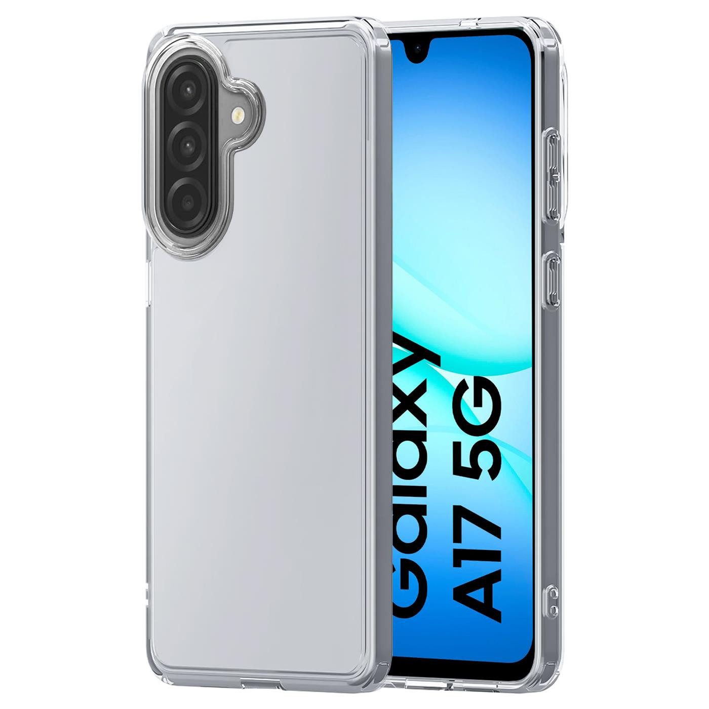 CoolGadget Handyhülle Silikon Handy Hülle Slim für Samsung Galaxy A17 5G, dünne TPU Schutzhülle Case in transparent / durchsichtig