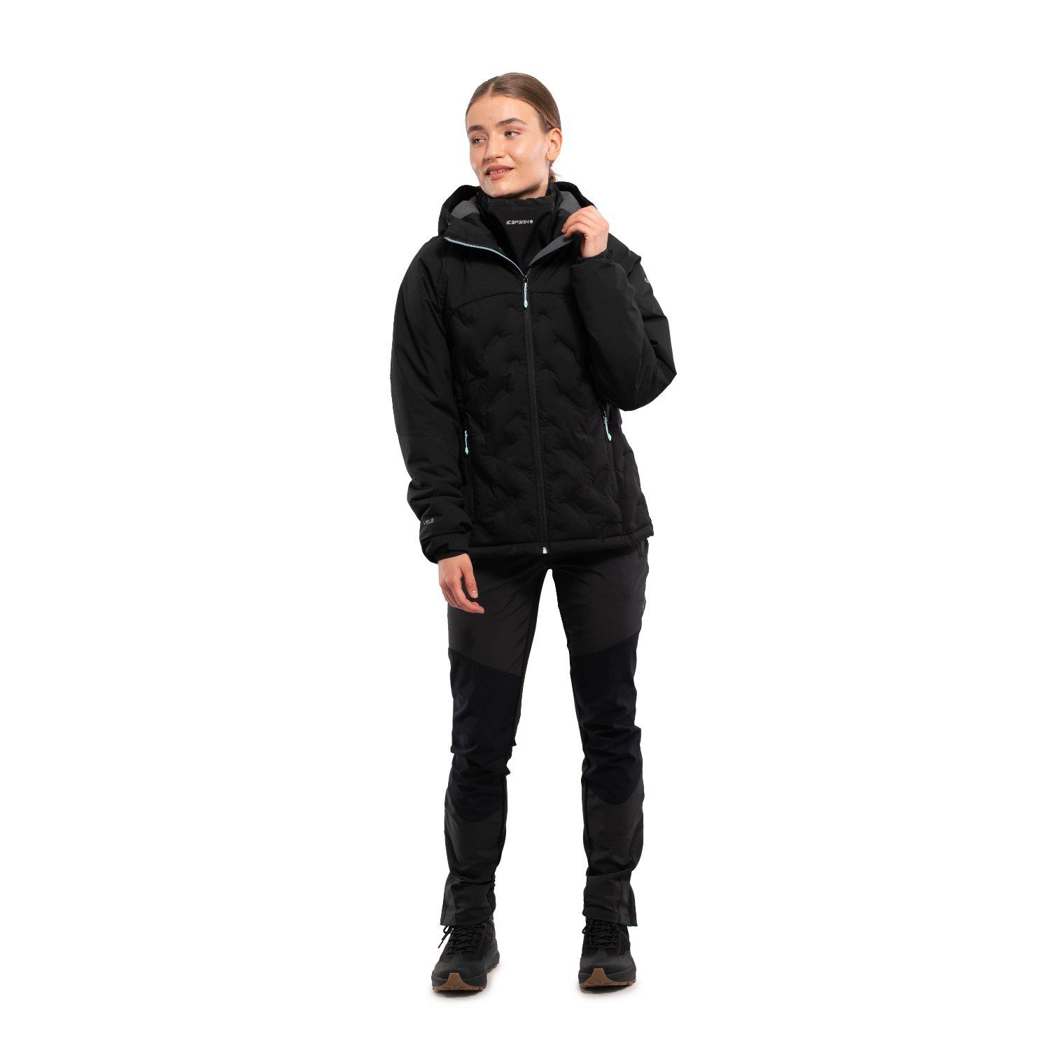 Damen Winterjacke Funktionsjacke Leicht Icepeak Barton für Outdoorjacke isolierte Kapuze mit
