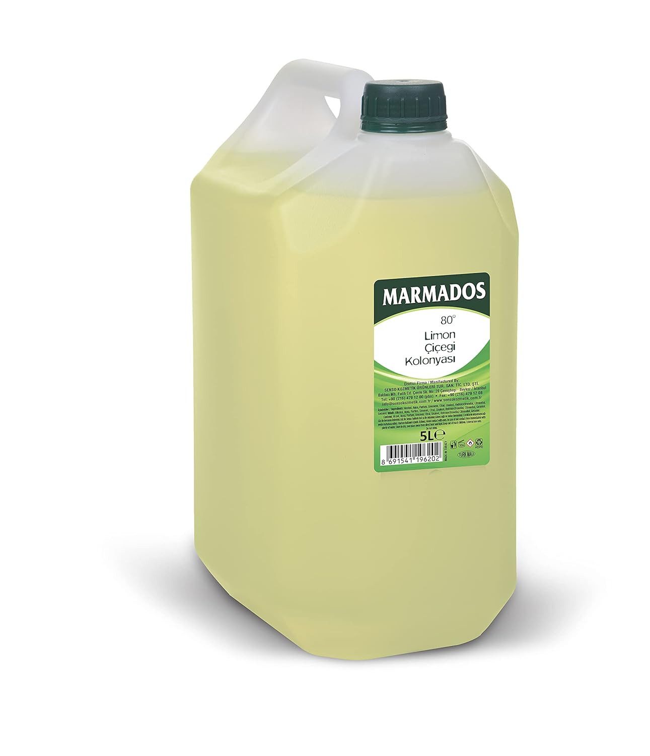 Marmara Barber Eau de Cologne Marmados Lemon Cologne 5000ml Zitronenduft Rasierwasser, 1-tlg.