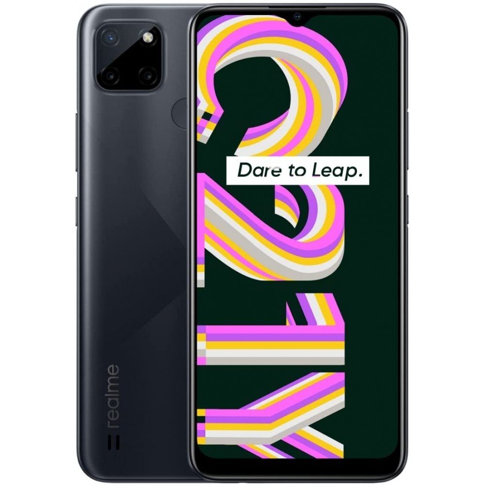 Realme C21-Y 64 GB / 4 GB - Smartphone - cross black Smartphone (6,5 Zoll)