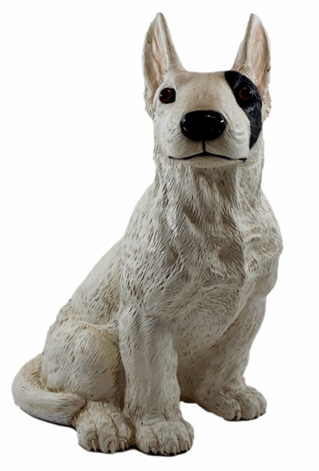 Castagna Tierfigur Figur Hund Bull Terrier weiß Kollektion Castagna aus Resin H 32 cm