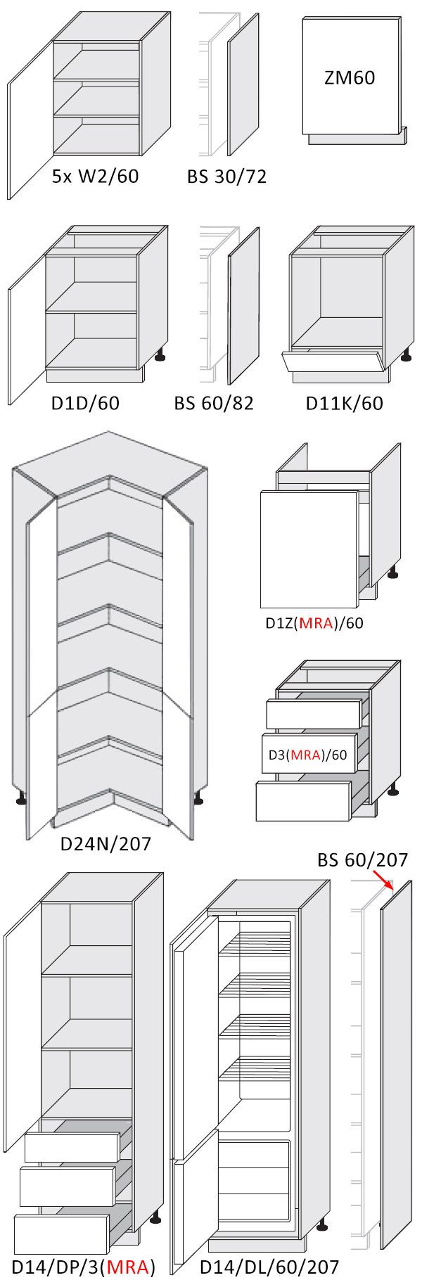 Feldmann-Wohnen Küchenzeile Oslo, (Oslo), 212x392x207cm weiß / cashmere matt 13-teilig Ausführung wählbar